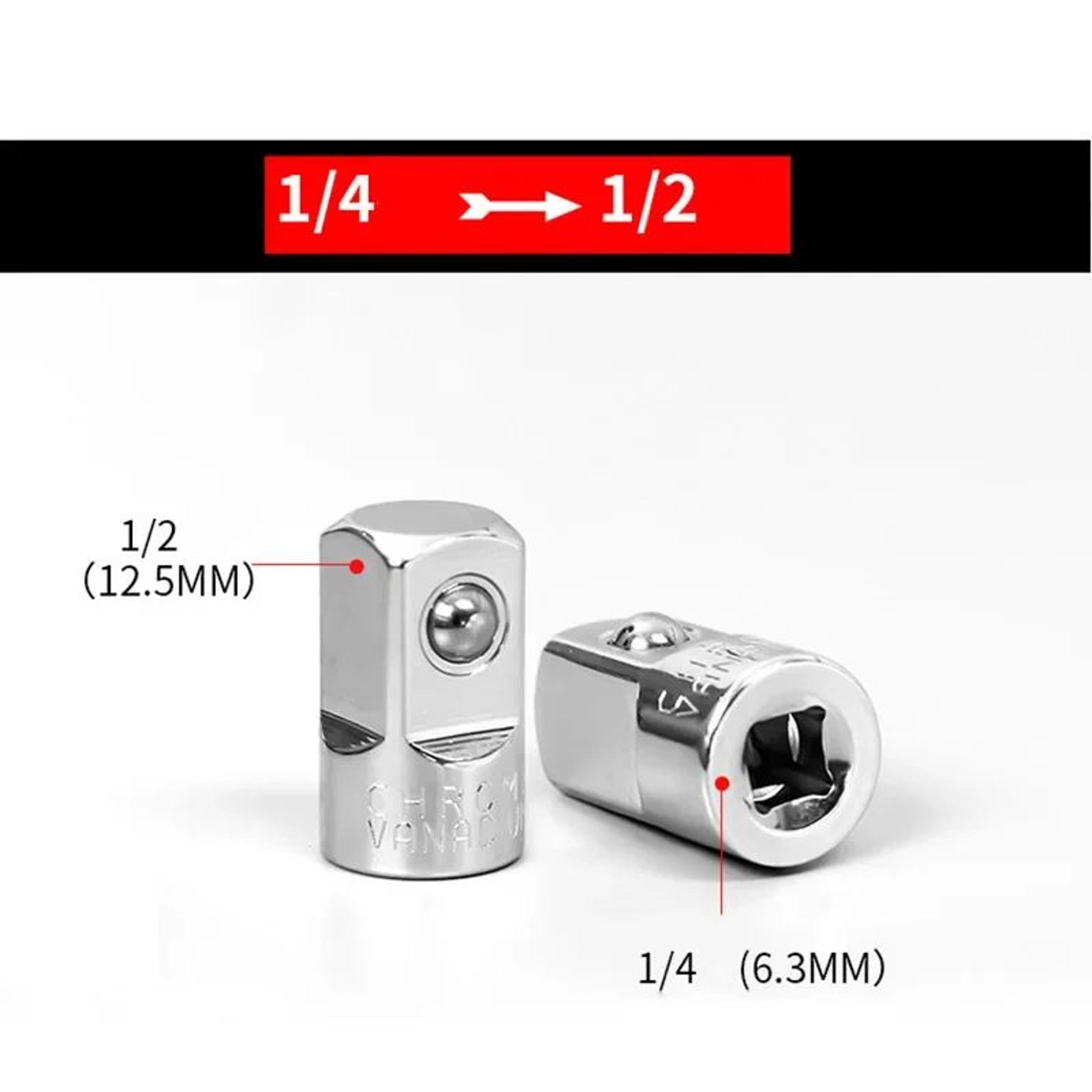 14 To 38 And 12 In Female Drive To 38 In Male Socket Adapter HeavyDuty Steel Converter For Wrench   11