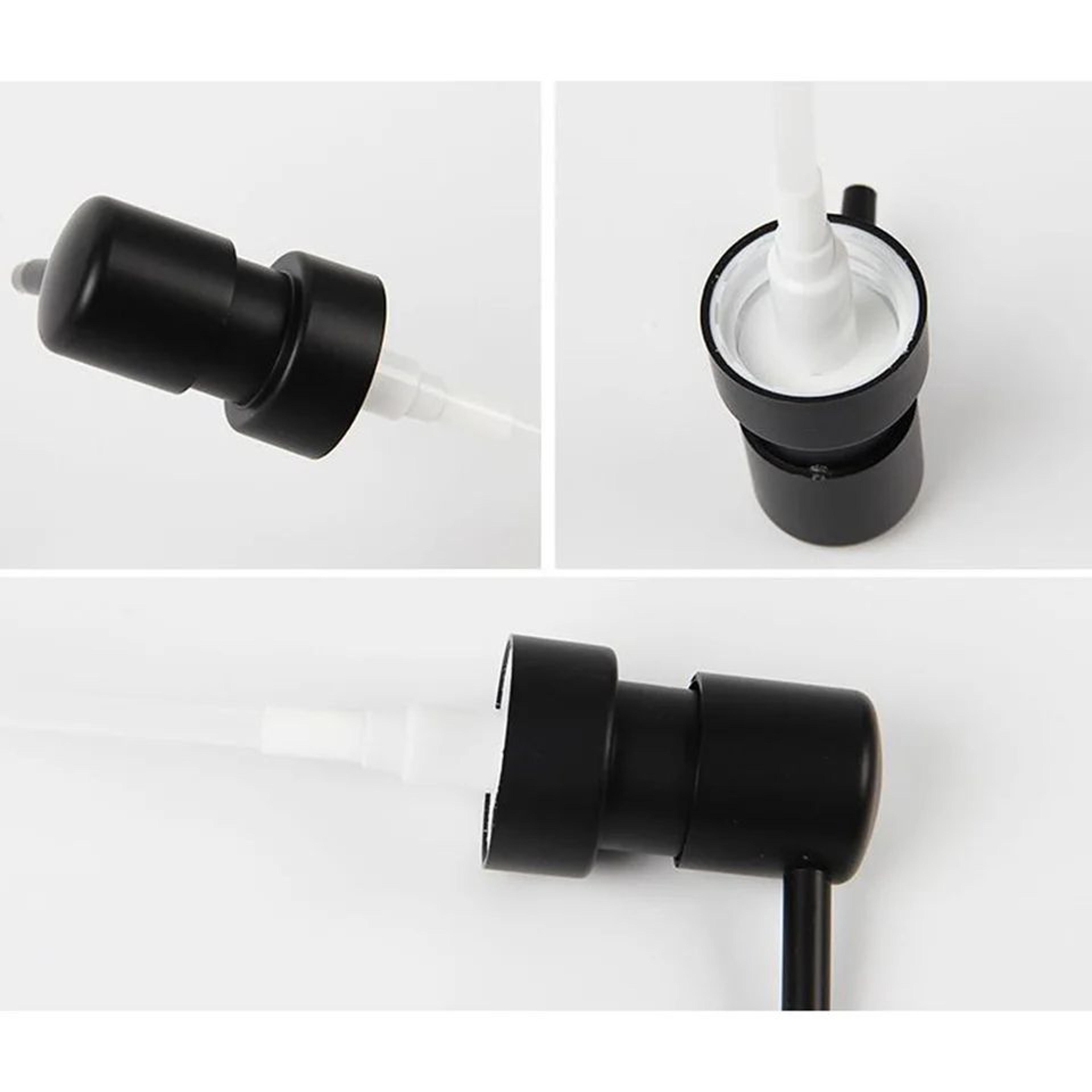 Round Head ABS Lotion Pump Head 110 In Thread Black Soap  Shampoo Dispenser Replacement Nozzle For  3