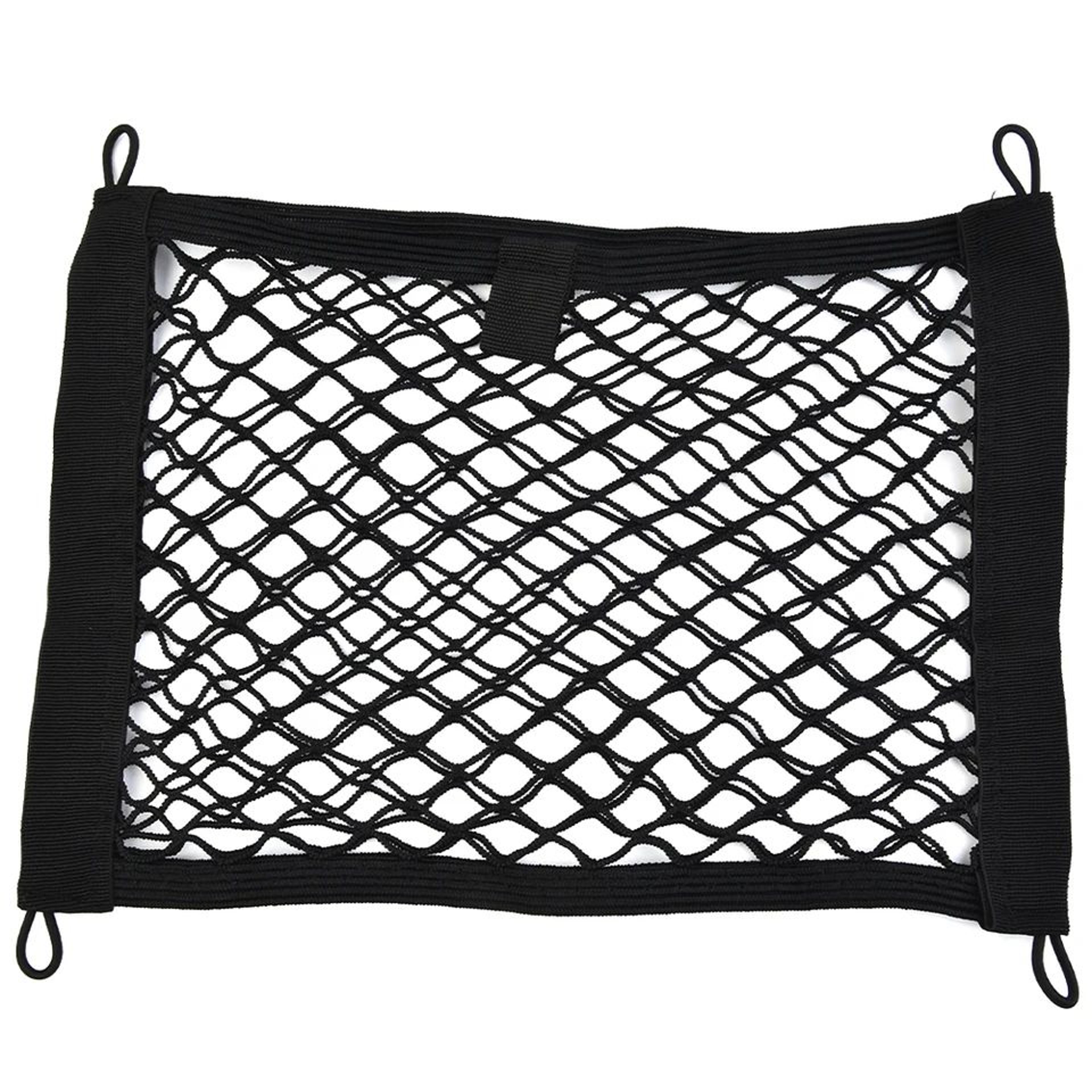 car trunk storage net pocket 9.8x13.8in | mesh organizer for motorhome rv boat seat back cargo holder black