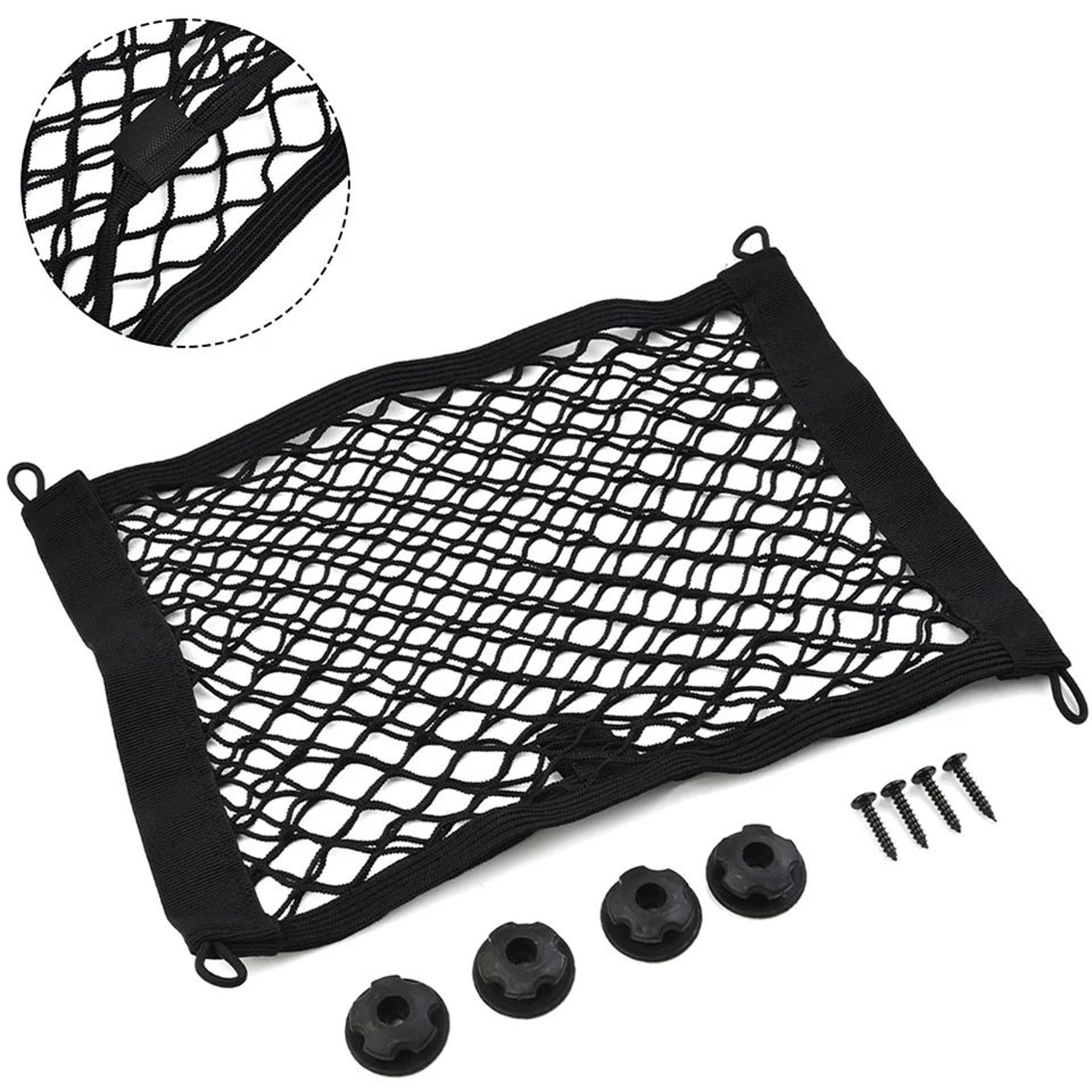 Car Trunk Storage Net Pocket 98x138in  Mesh Organizer For Motorhome RV Boat Seat Back Cargo Holder  2
