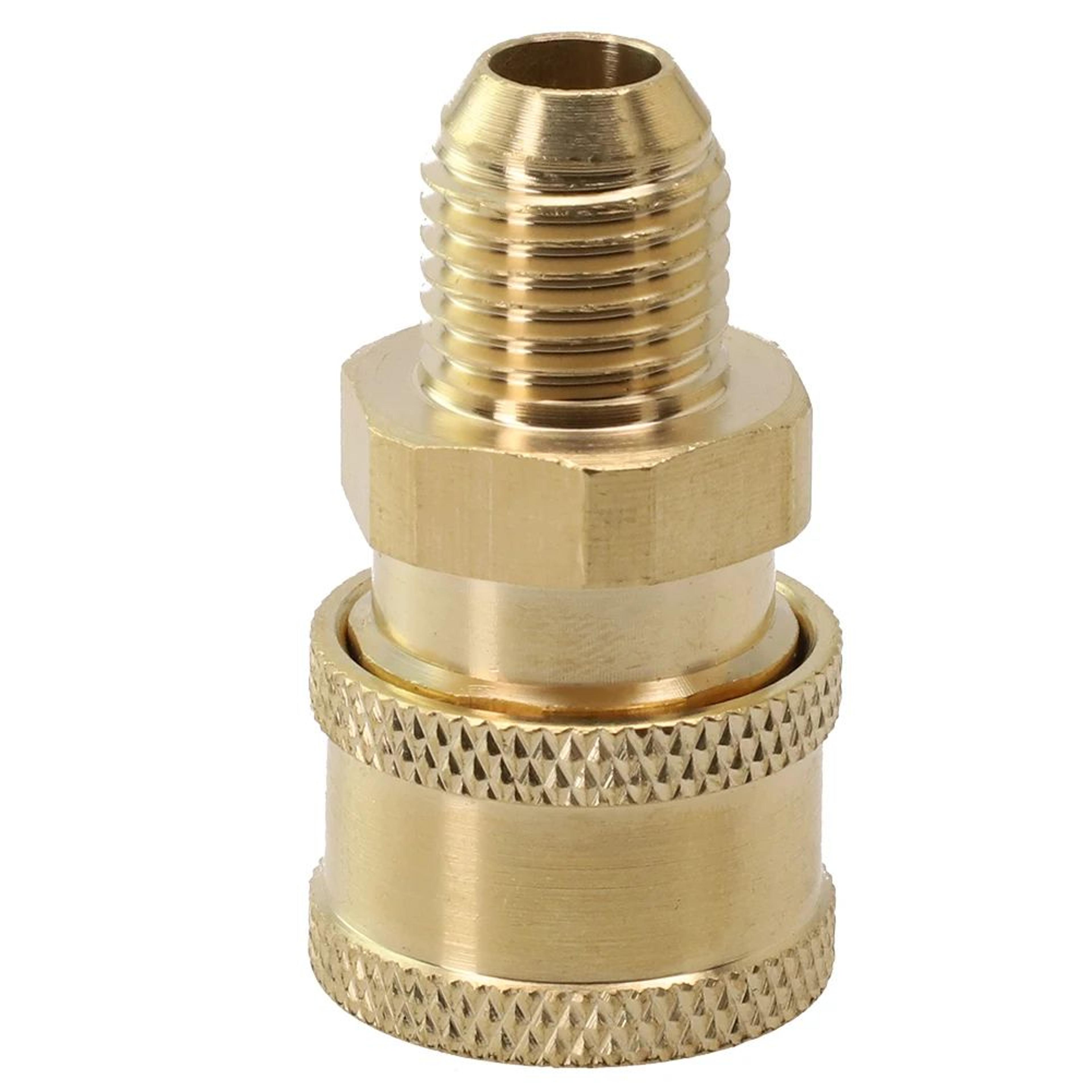 Pressure Washer Quick Connect Adapter 14in BrassStainless Coupler  Male Female Connector Fitting Fo 10