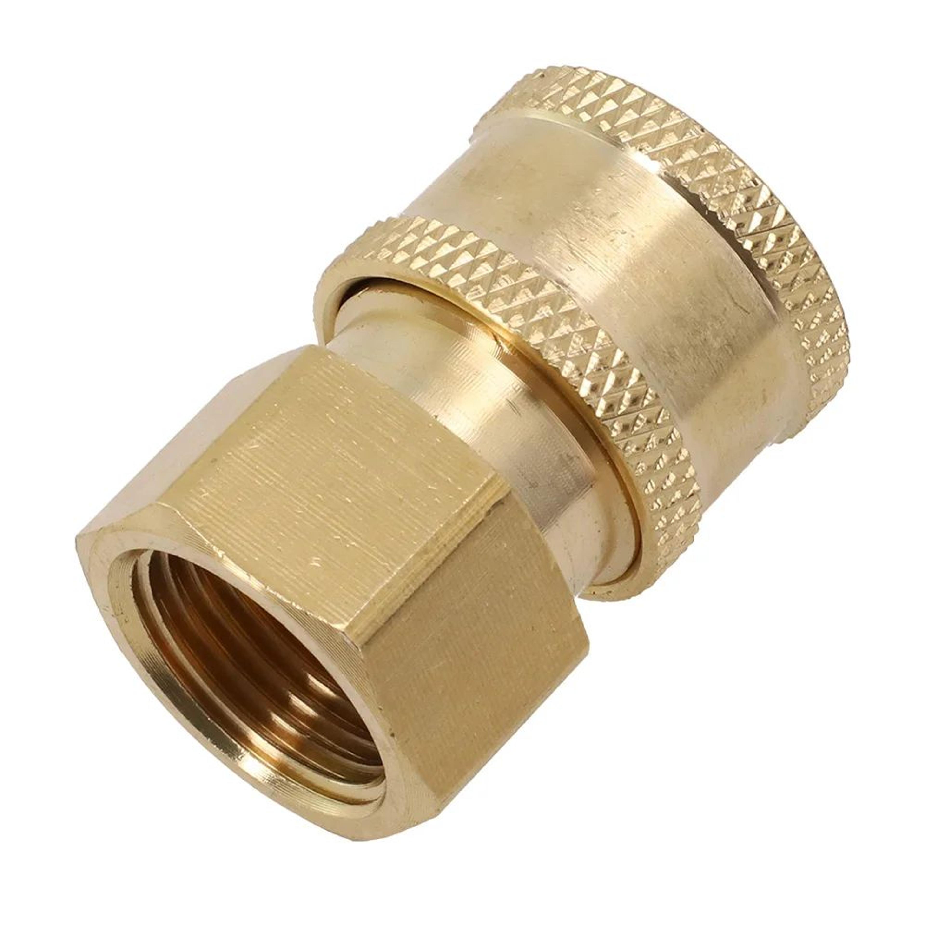 Pressure Washer Quick Connect Adapter 14in BrassStainless Coupler  Male Female Connector Fitting Fo 12