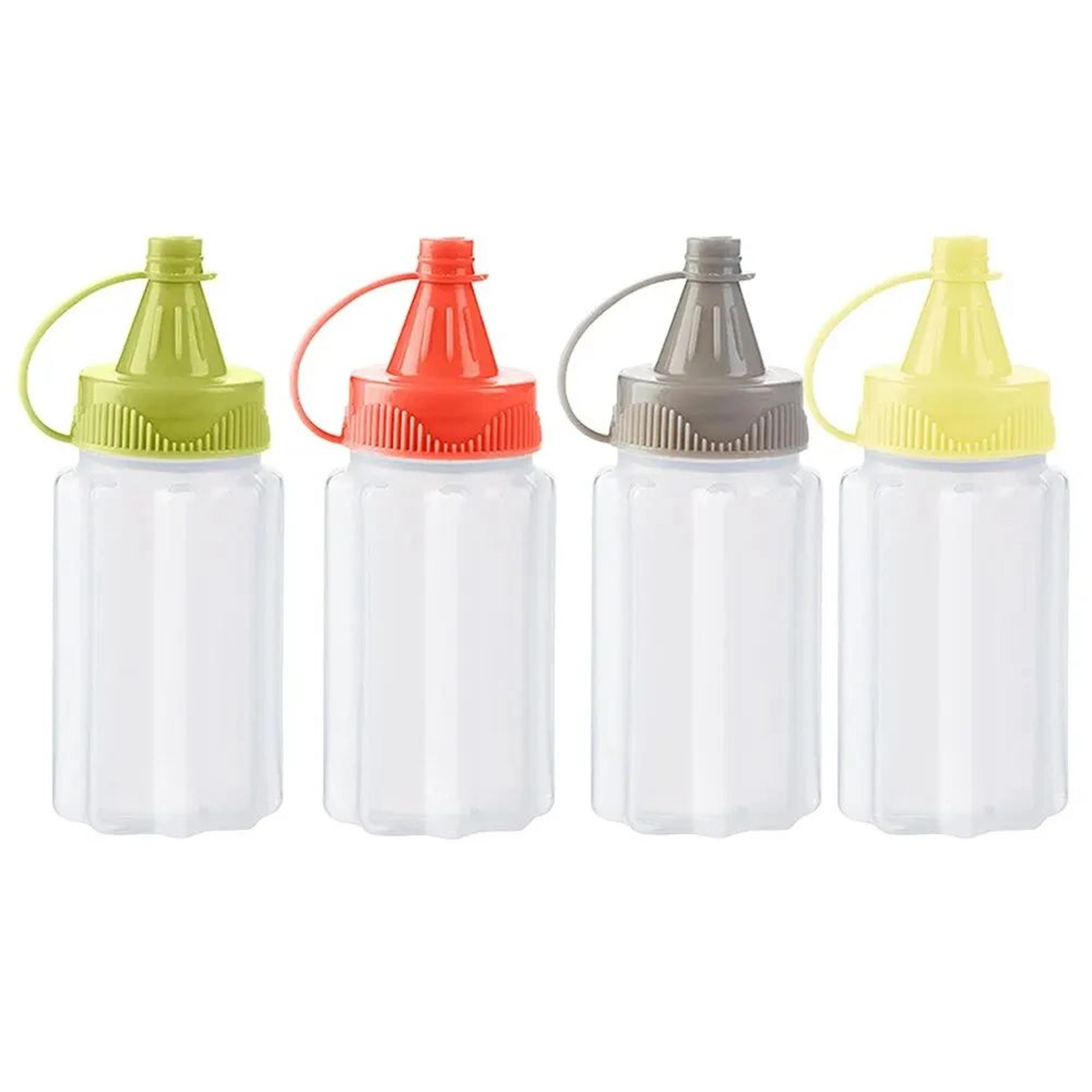 Mini Sauce Squeeze Bottles Set Of 4  Leakproof Condiment Dispenser For BBQ Picnic Lunch Dressing Oi 5