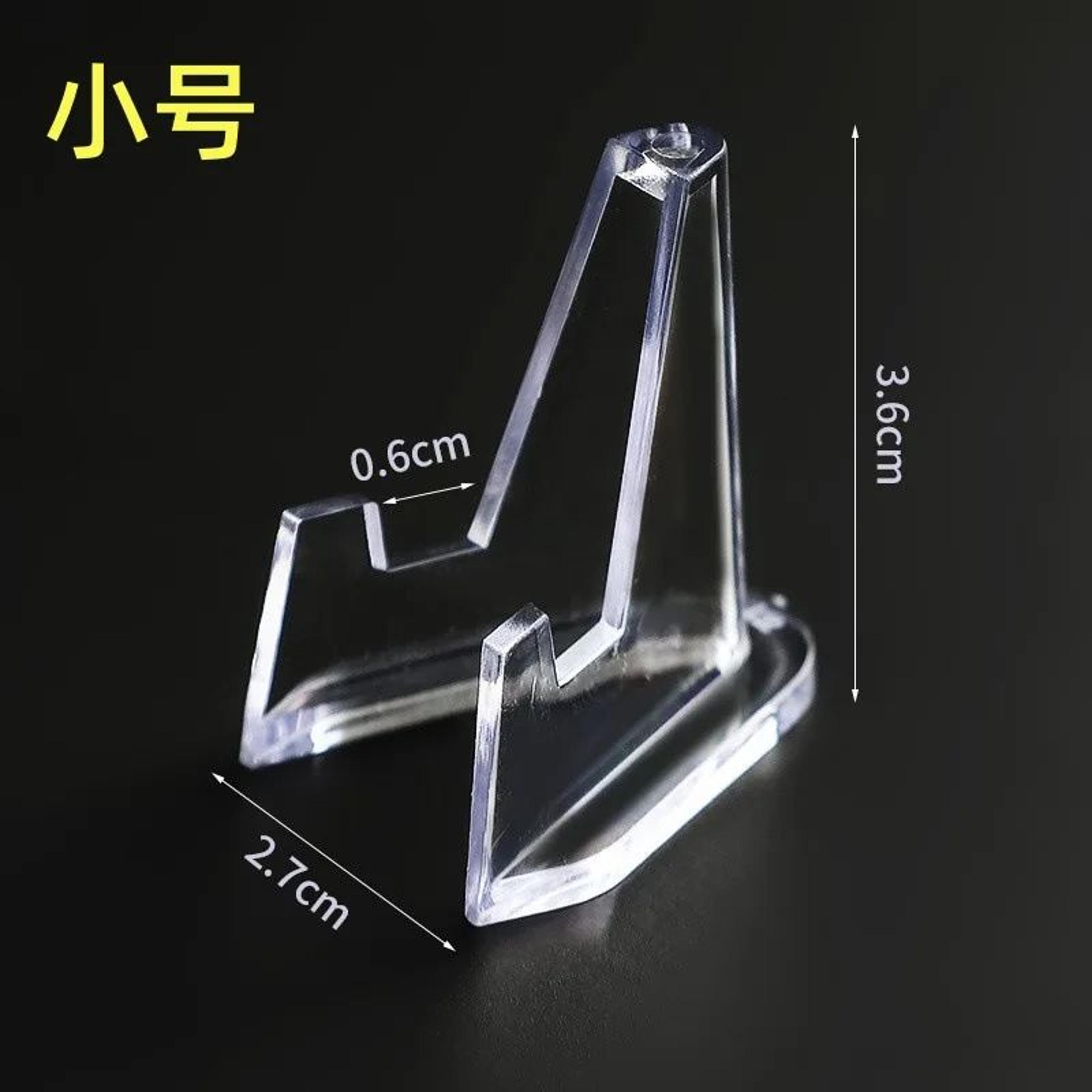 Acrylic Challenge Coin Display Stand Holders  Transparent Triangle Coin Capsule Stands For Commemor 6