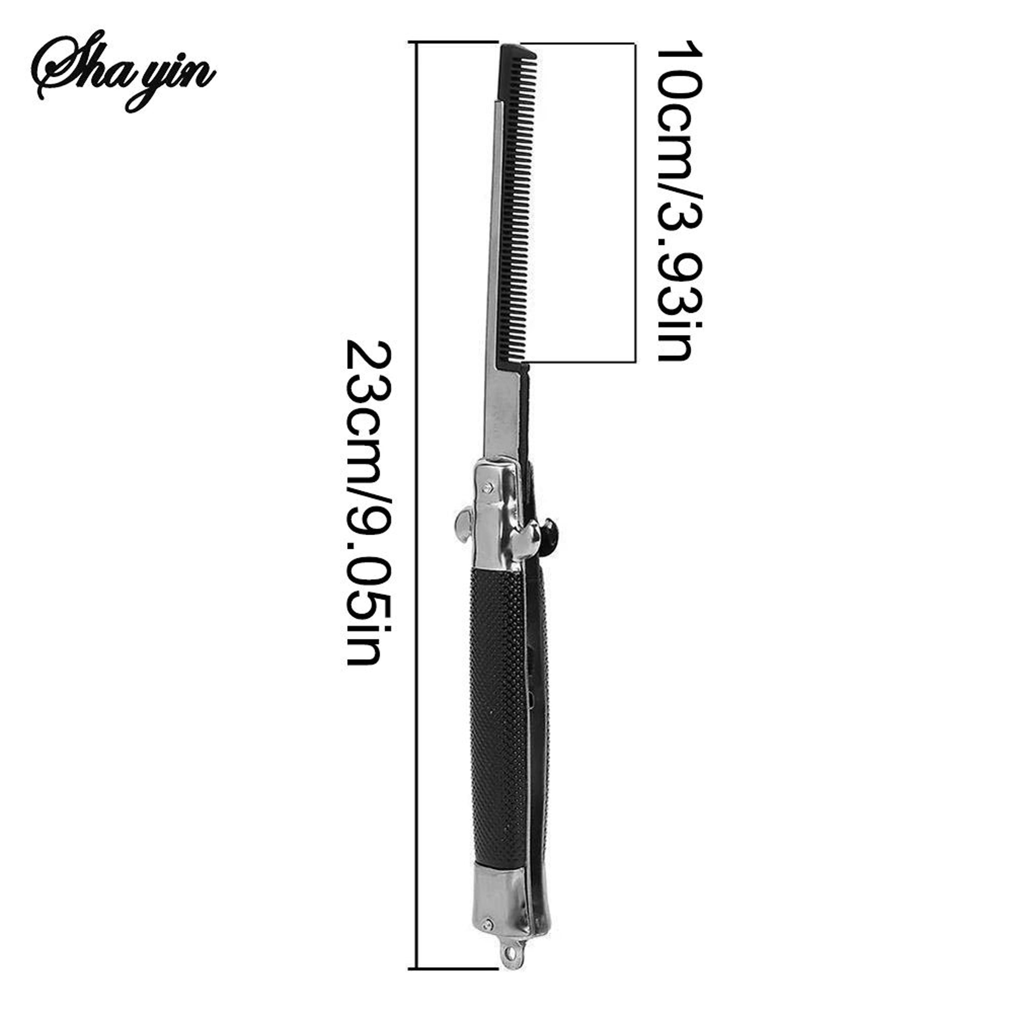 Folding Pocket Comb With Spring Clip  Beard Moustache Hair Comb For Men Women Barbershop Grooming   2