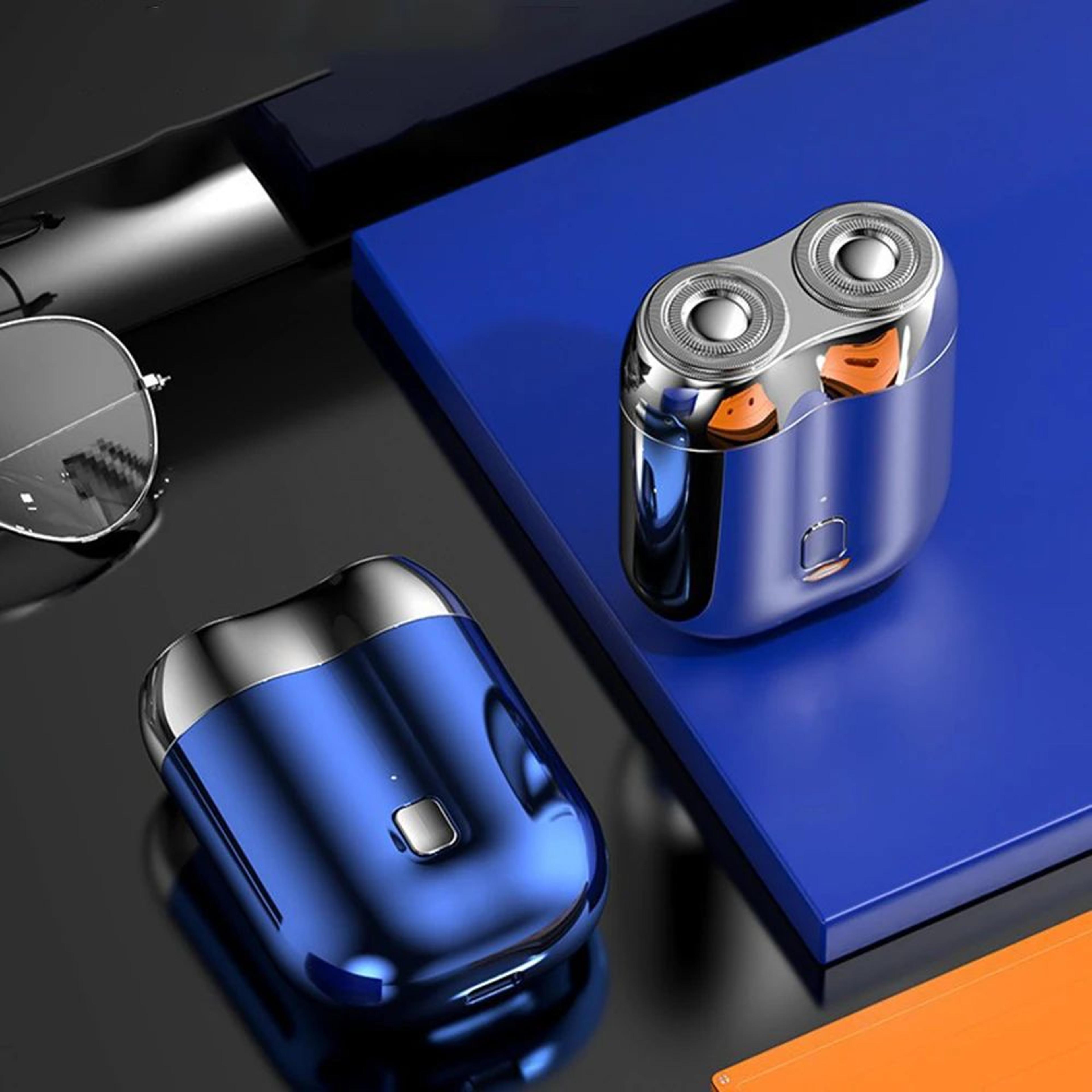 Portable DoubleHead Mini Magnetic Electric Shaver For Men USB Rechargeable Travel Beard Razor Compa 3