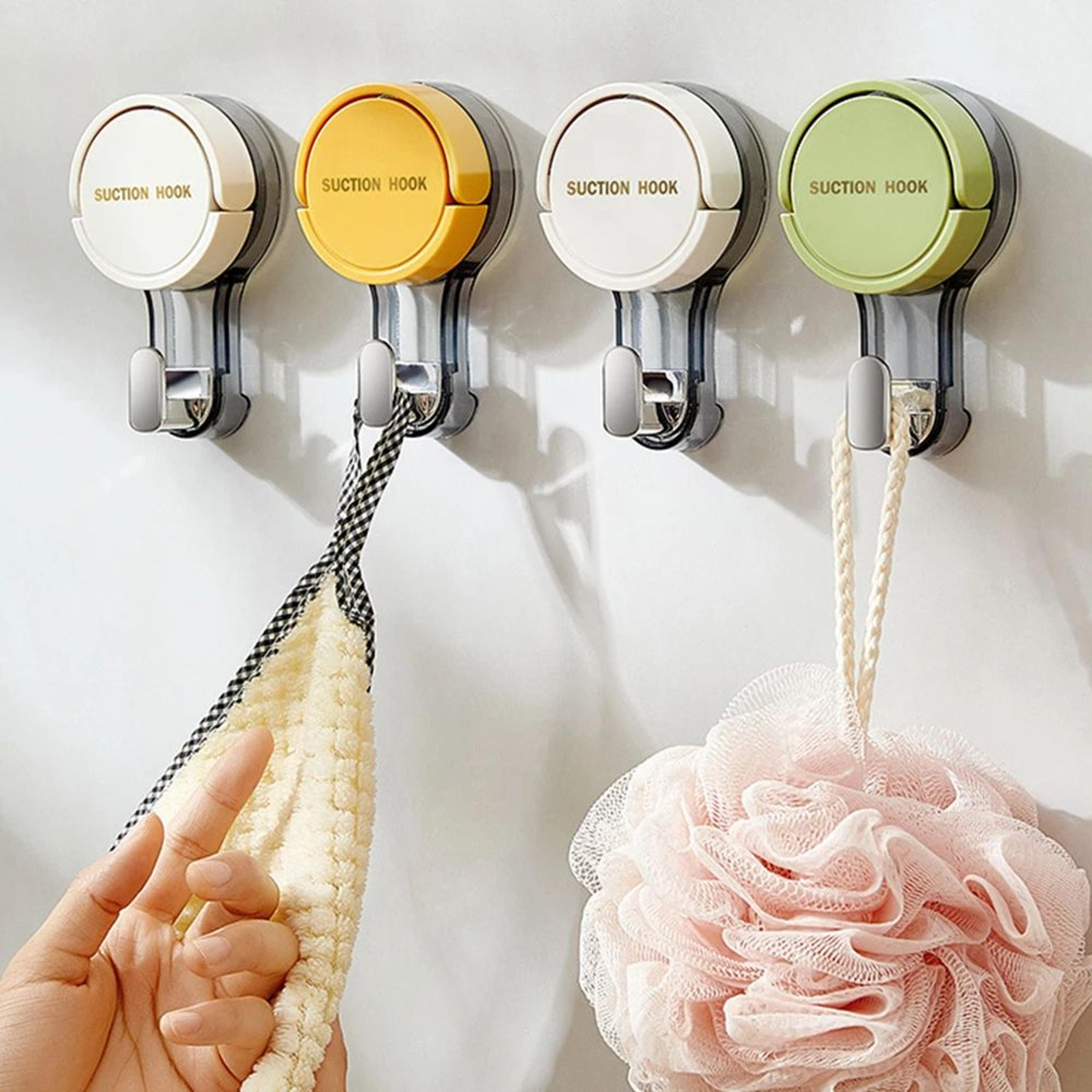 Strong Vacuum Suction Hooks NoDrill Traceless Adhesive Wall Hooks Heavy Duty Hold For Bathroom Kitc 3