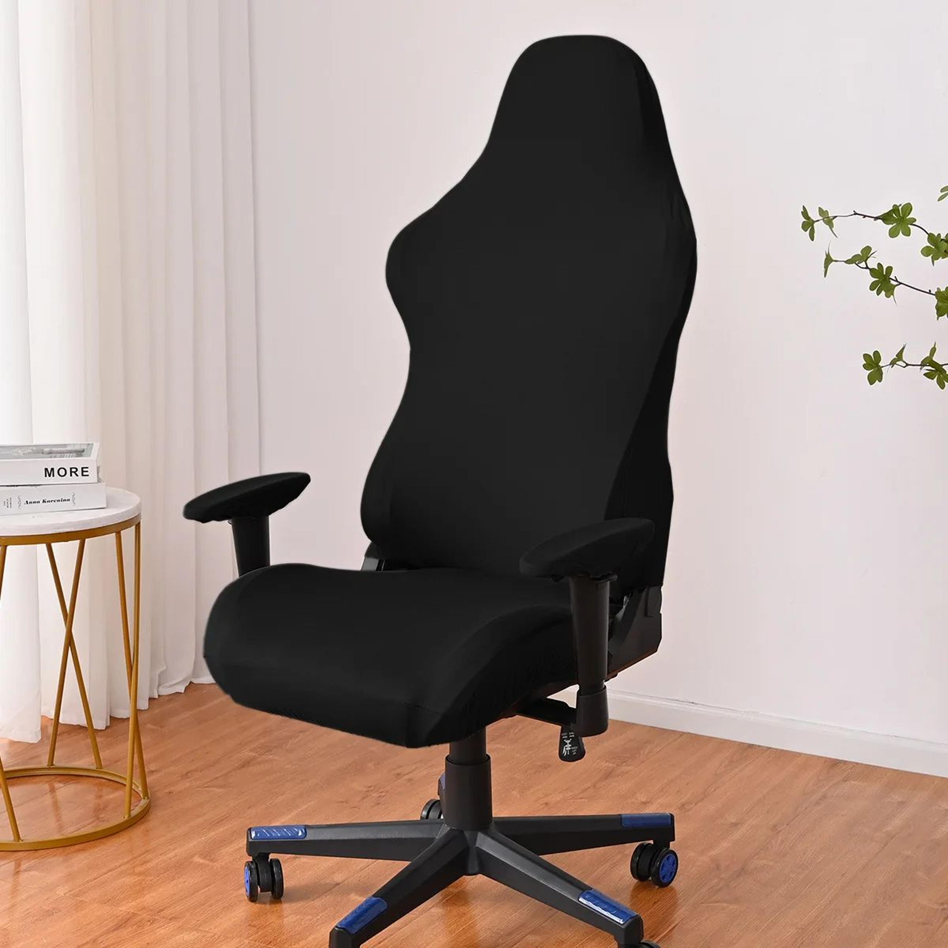 Milk Silk Esports Chair Cover Black Dustproof Elastic Gaming Chair Slipcover Universal Fit Protecto 6