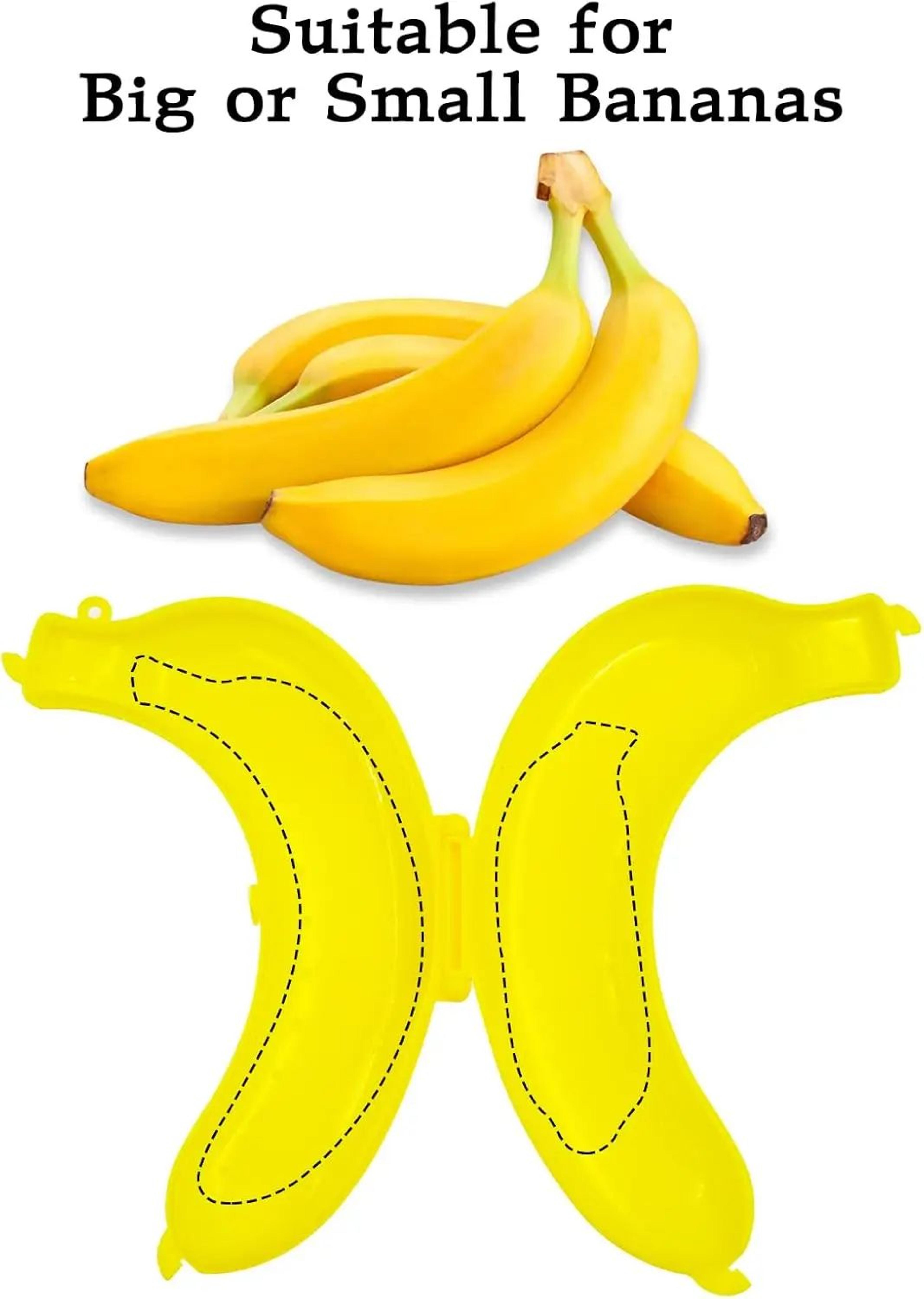 Banana Case Protector Box Hard Shell Banana Holder For Travel Lunch Bags Plastic Storage Container  4