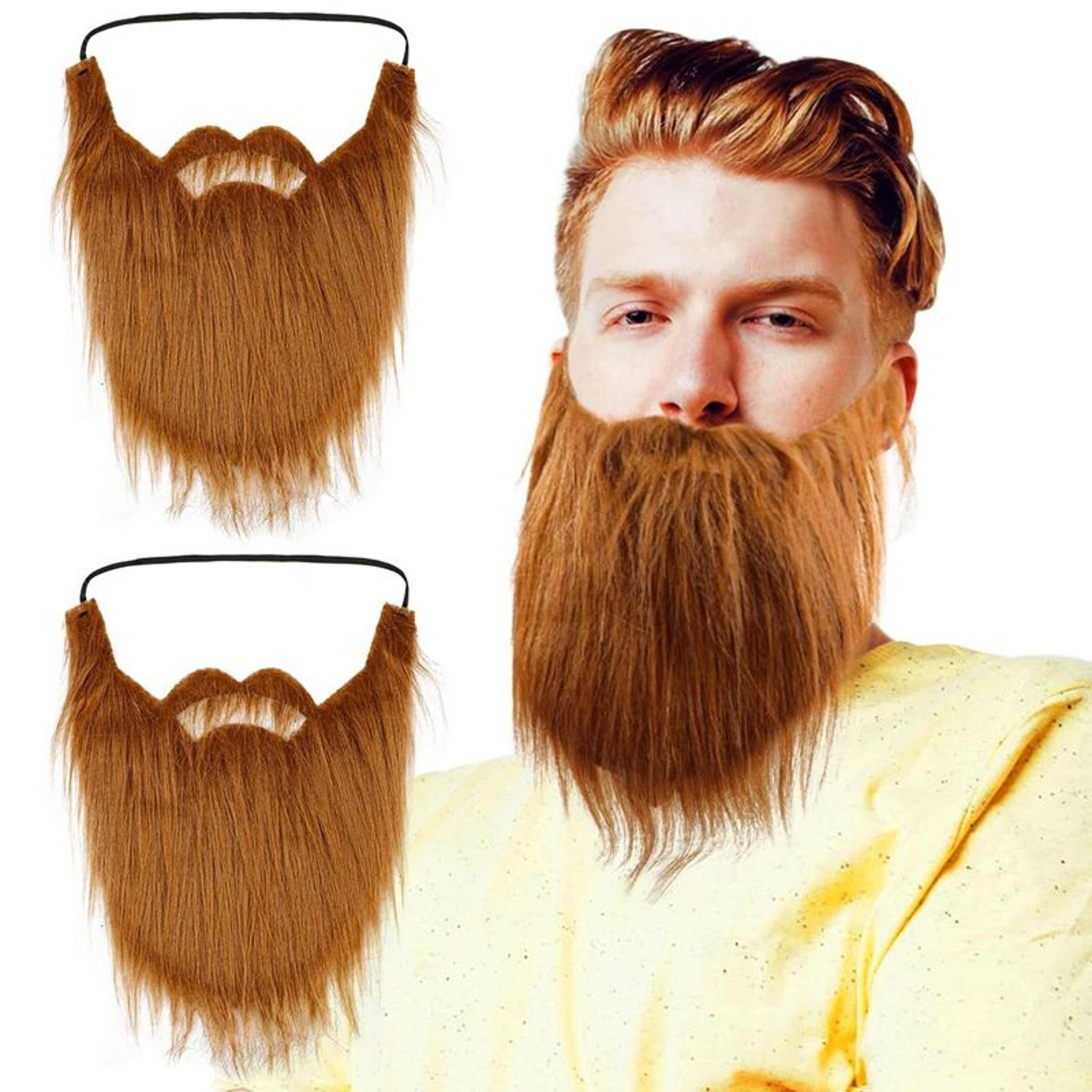 Funny Fake Beard  Long Hair Wig Set  Santa Claus White Beard  Black Big Beard Costume For Halloween 1