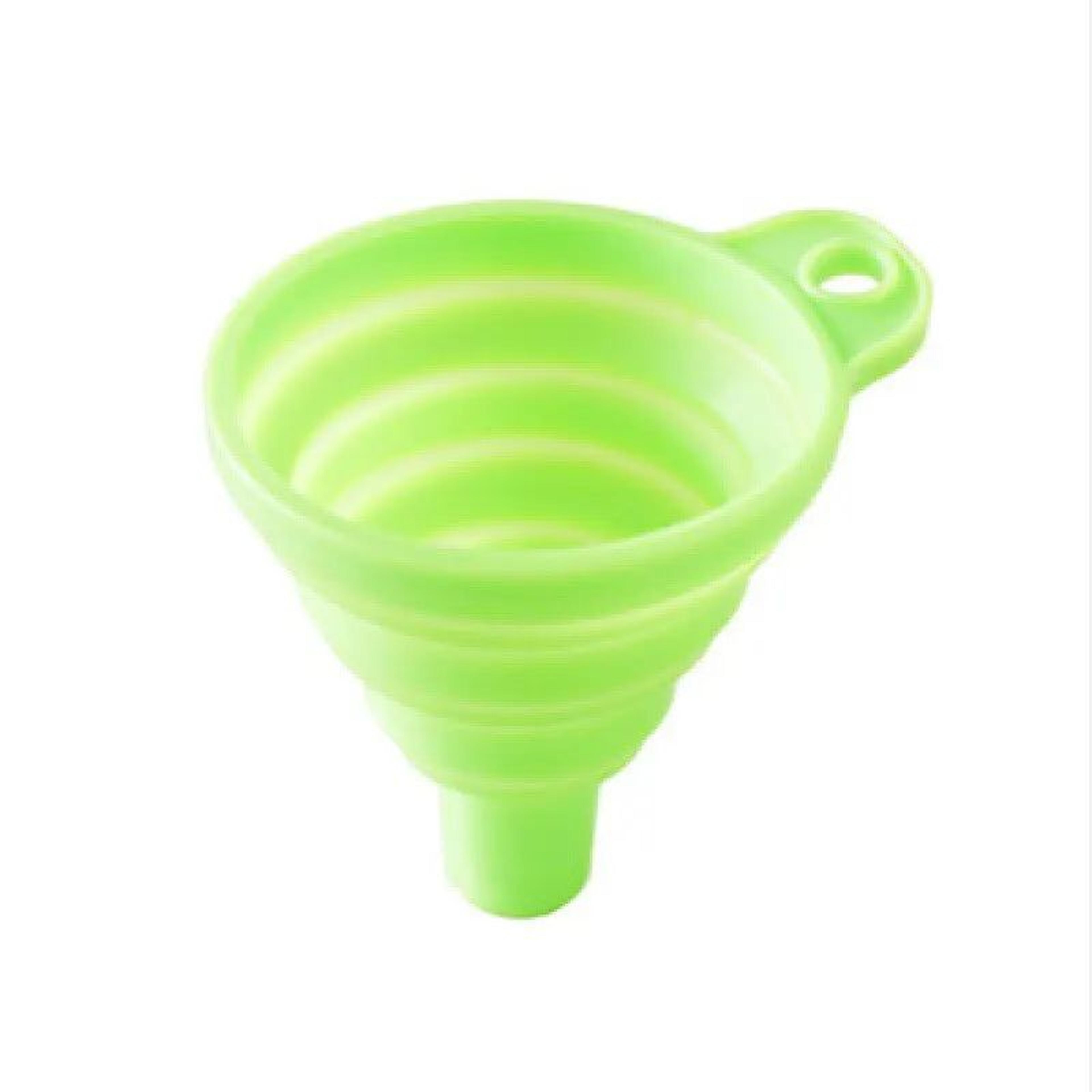 Household Telescopic Mini Folding Funnel For Kitchen Packaging  High Temperature Resistant Silicone 7