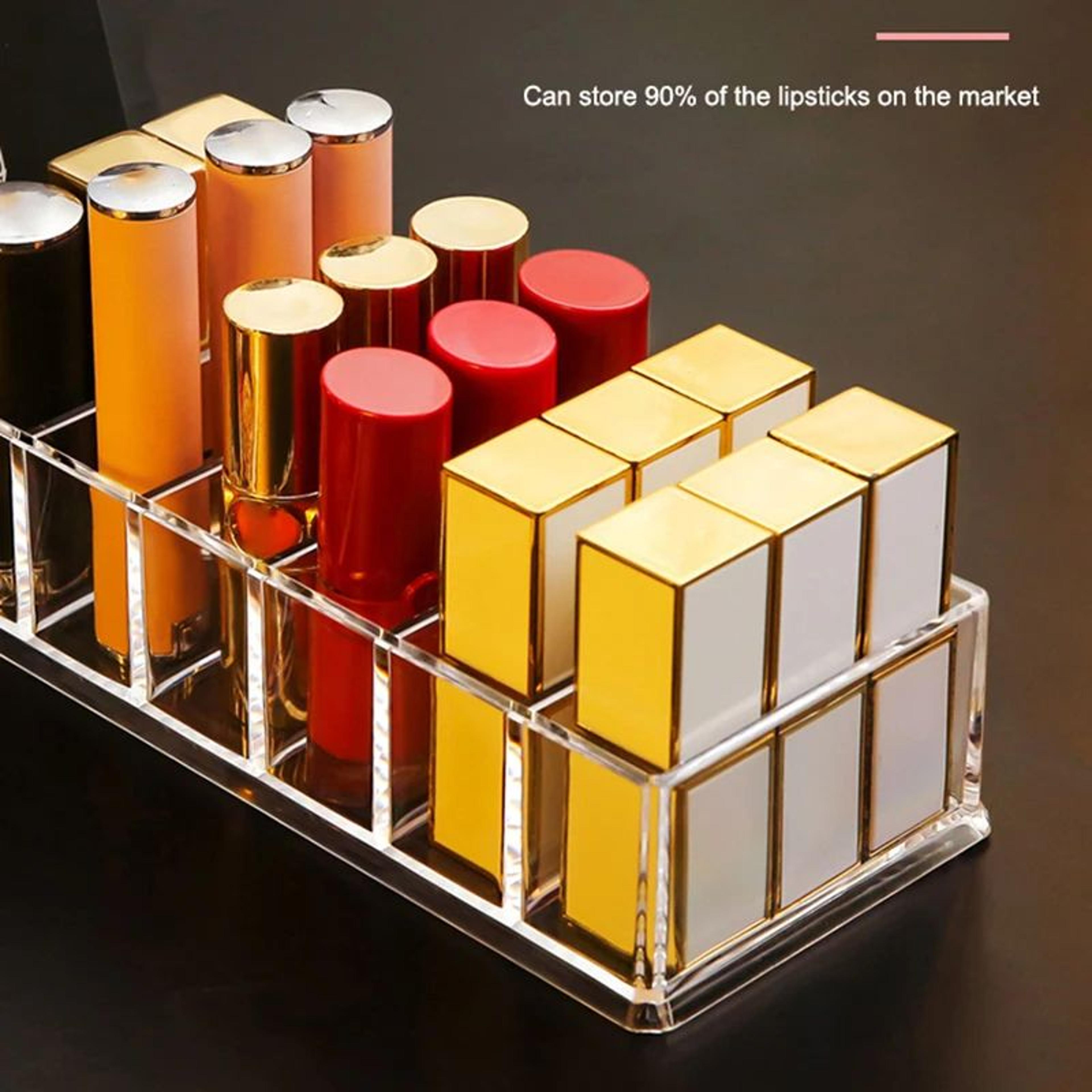 8Cell Cosmetic Storage Box Organizer  Lipstick Rack  Nail Polish Display Stand With Powder Storage  3