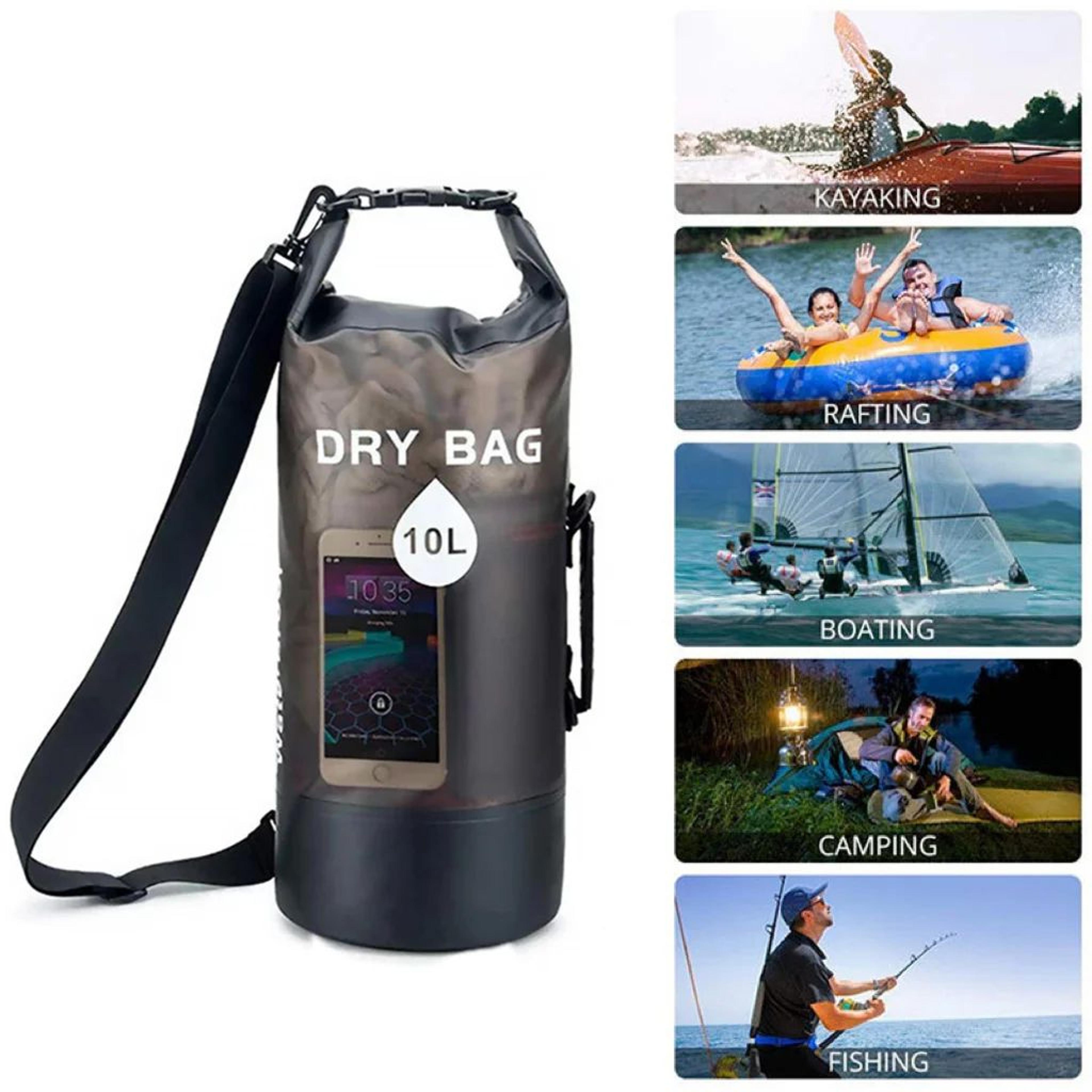 Waterproof PVC Dry Bag Backpack With Drawstring  Beach Swimming Sack For Travel Camping Hiking Surf 0