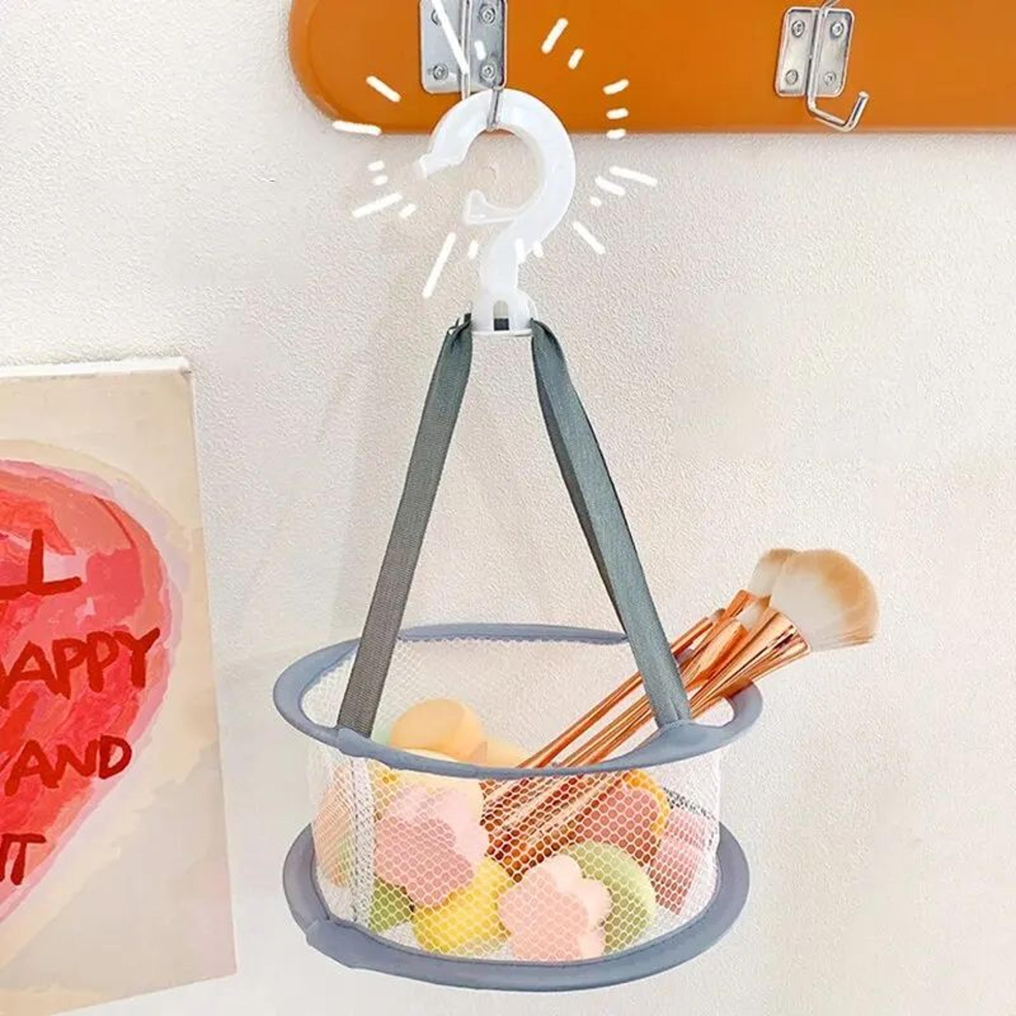 Hanging Makeup Brush Drying Bag Mesh Basket  AntiDeformation Air Drying Storage For Powder Puffs Sp 2