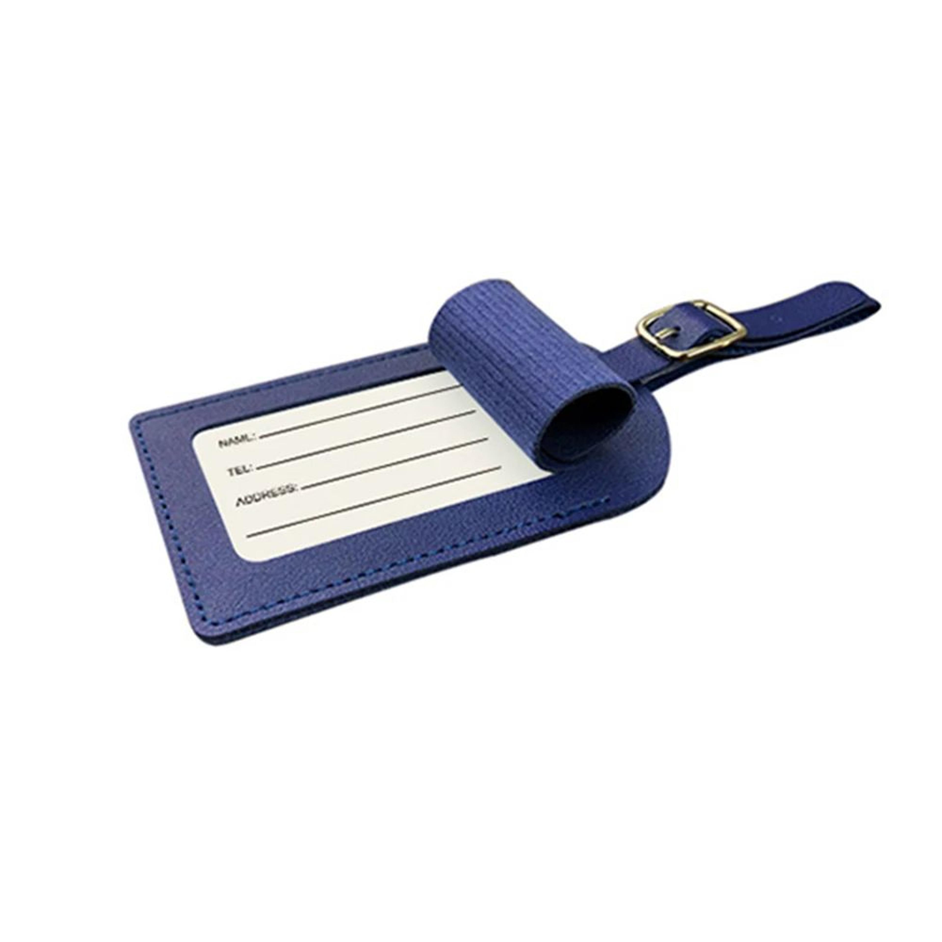 PU Leather Passport Cover  Luggage Tag Set With Hot Stamping  Thickened Travel ID Tag For Suitcase  5
