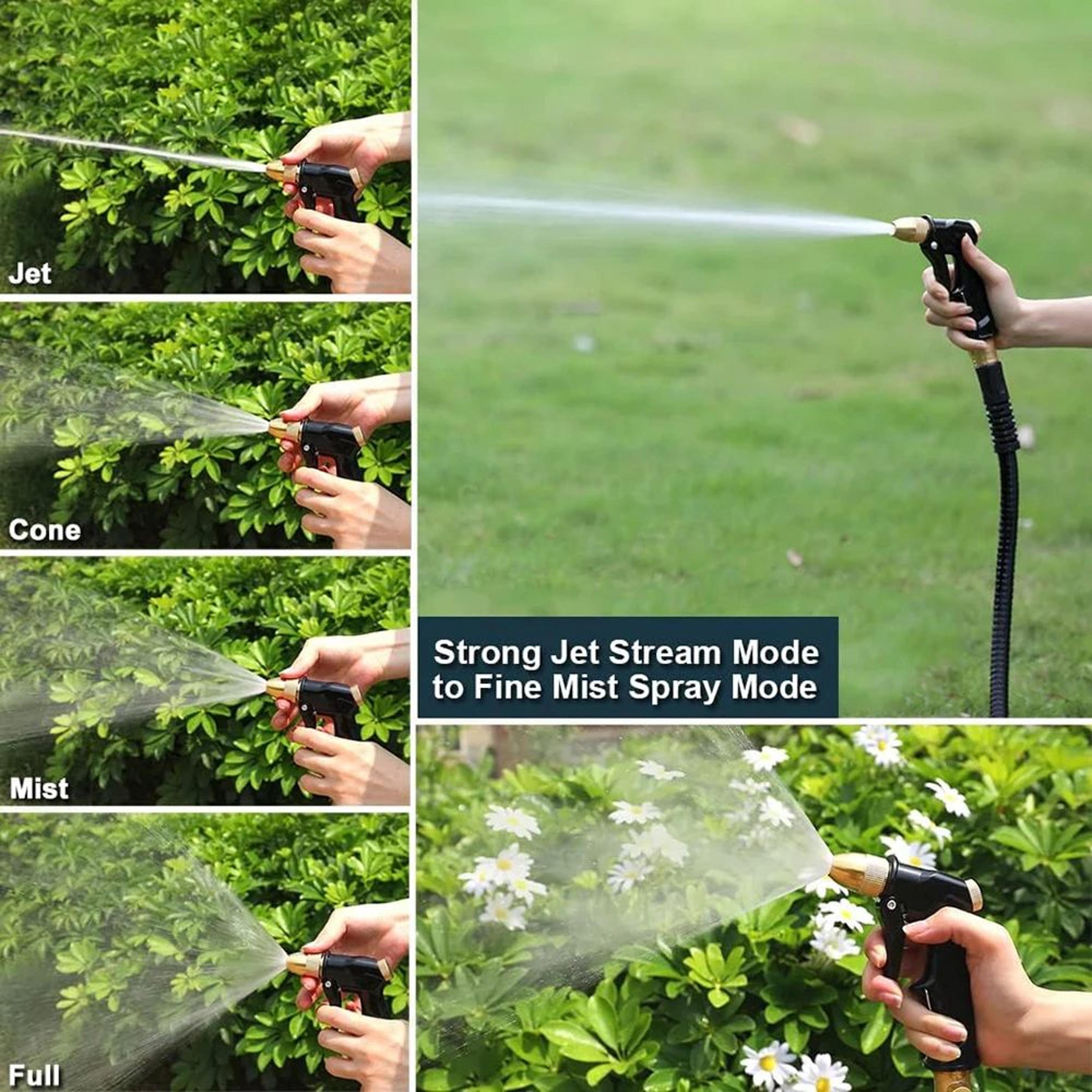 High Pressure Garden Hose Nozzle Water Gun  Adjustable Water Jet Sprayer For Car Wash Cleaning  Law 3