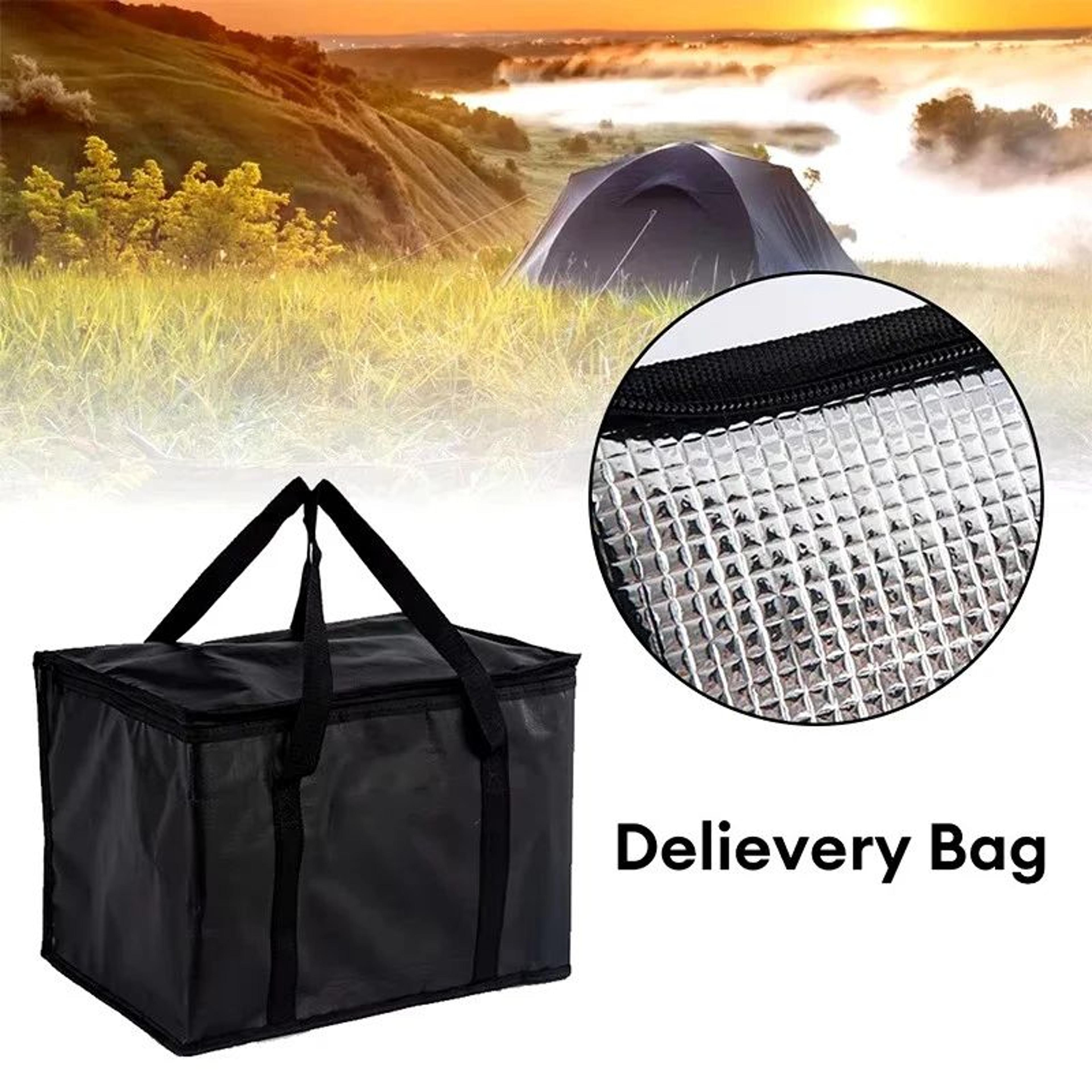 Large Capacity Insulated Lunch Bag 4060L  Foldable Zipper Thermal Cooler Tote For Picnic Camping  F 5