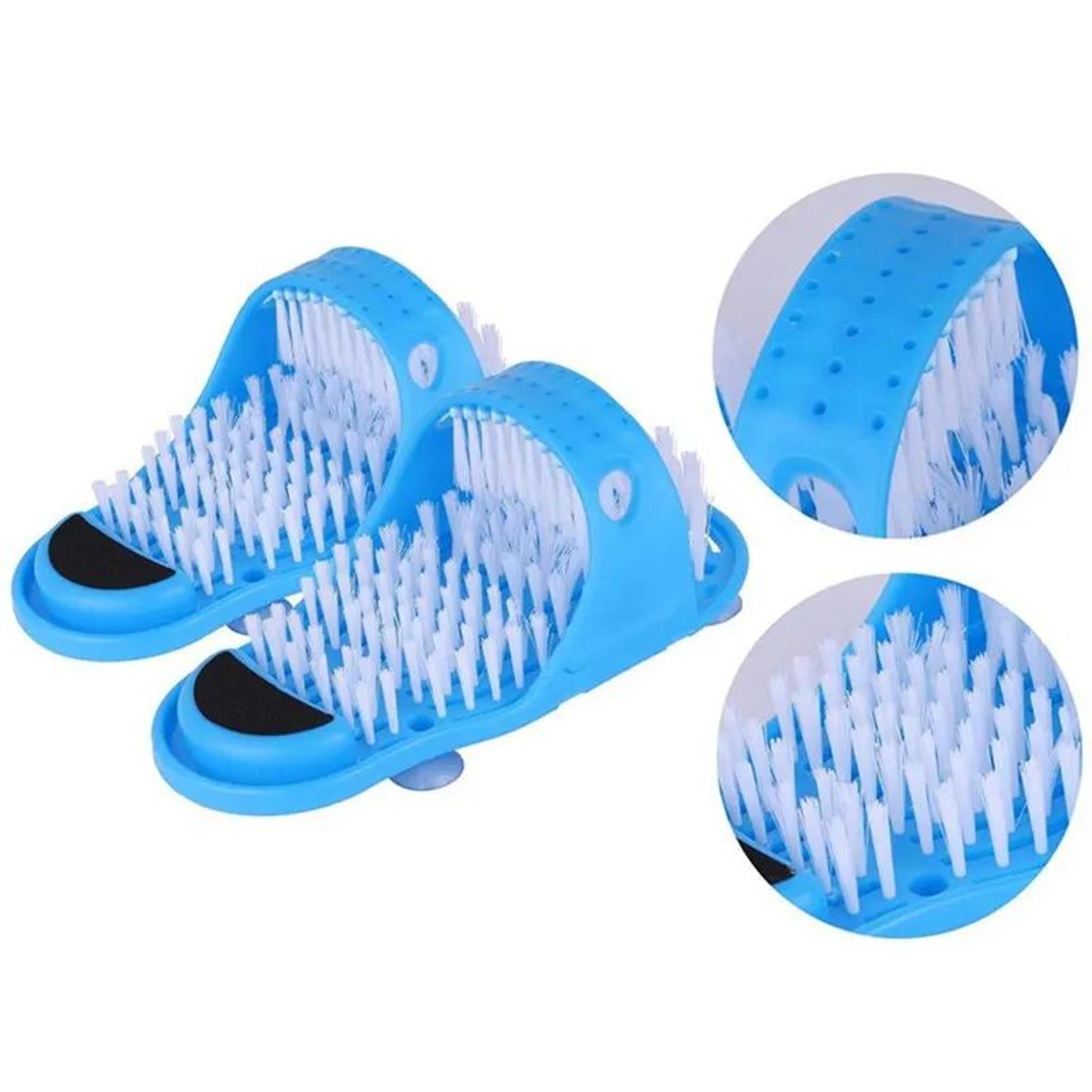 Foot Scrub Massage Slippers With Pumice Stone  Suction Cup Foot Washing Brush For Dead Skin Removal 3