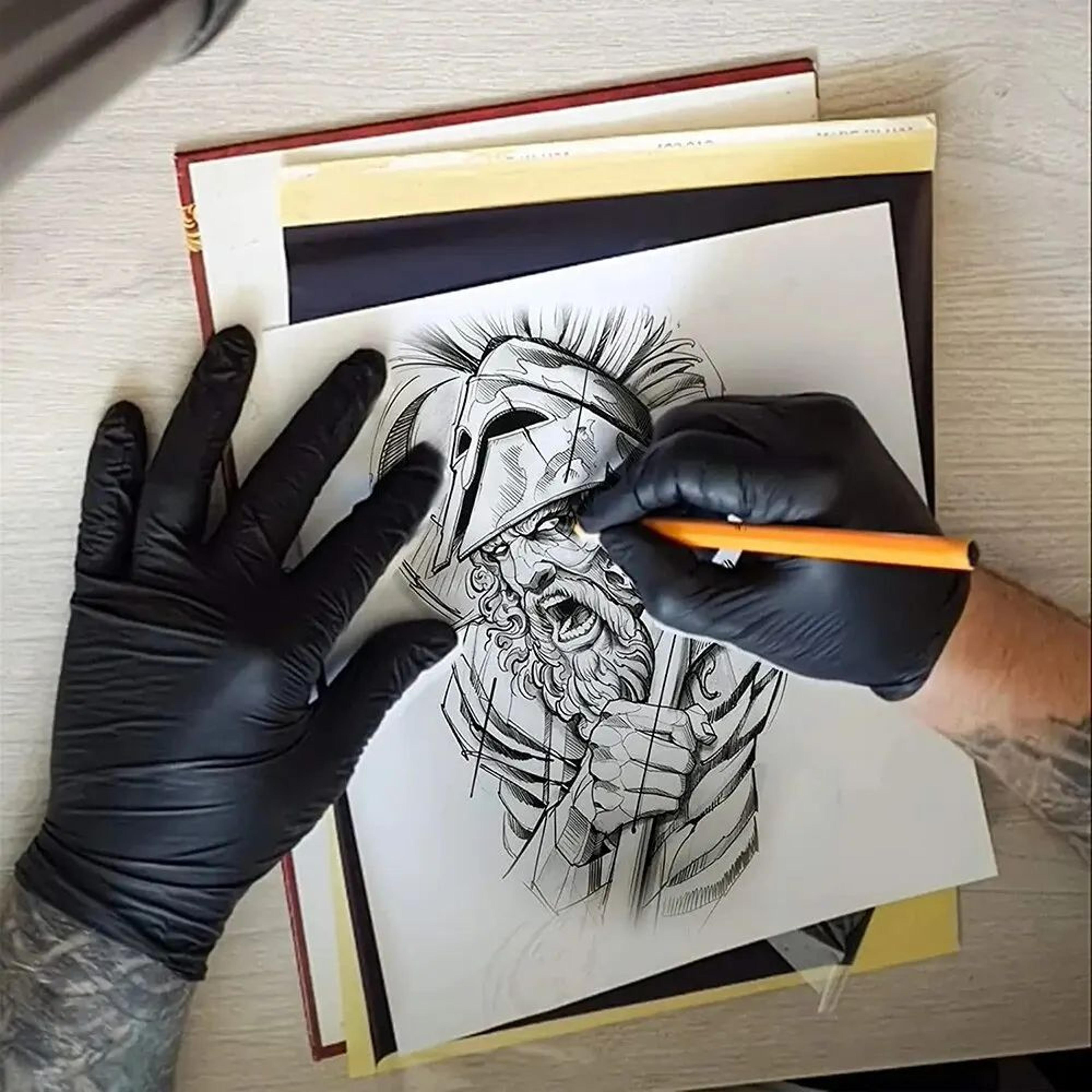 A4 Tattoo Transfer Paper Carbon Thermal Stencil Sheets  Tattoo Tracing Copy Paper Supplies Pack 510 2