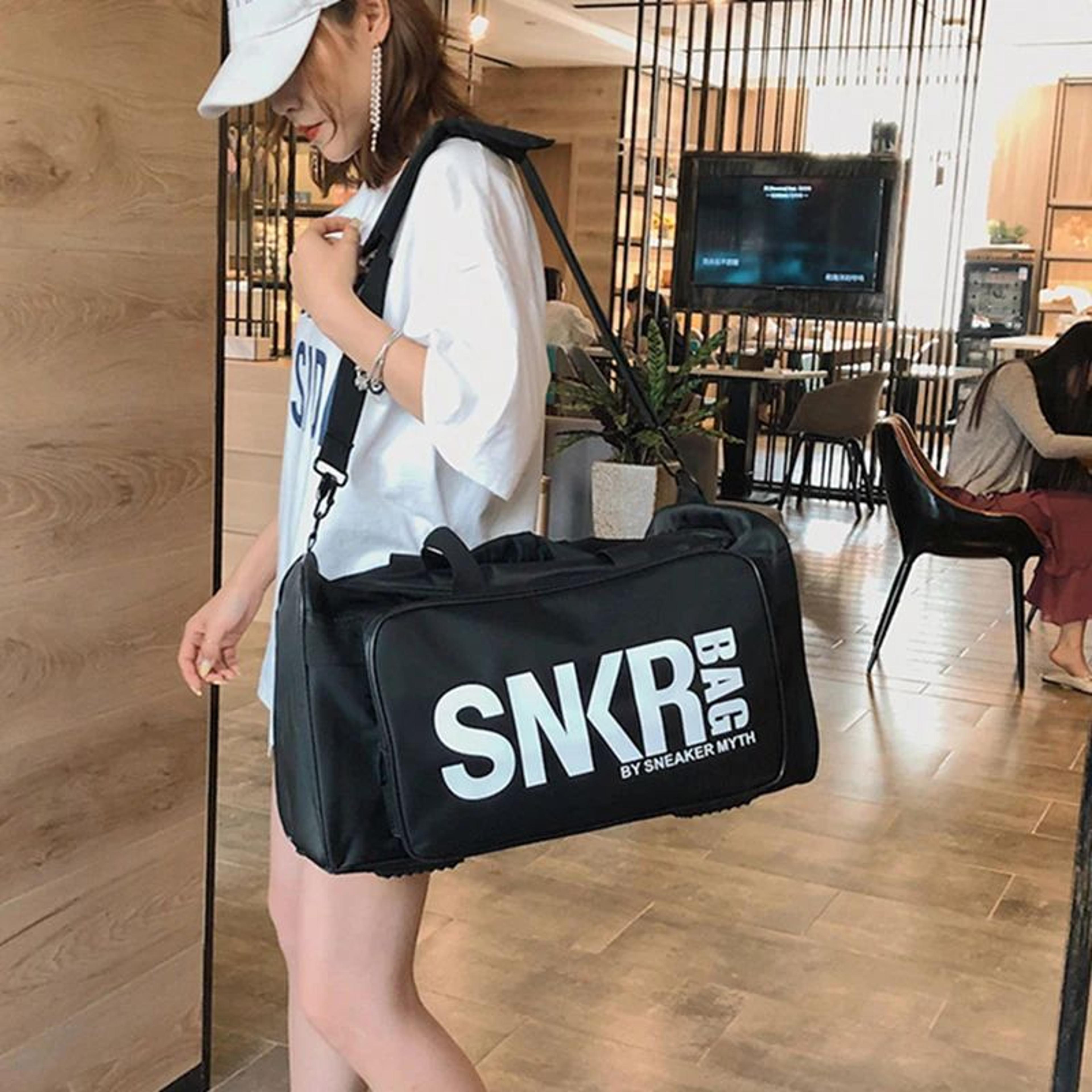 Large Capacity Sports Travel Gym Bag With Shoe Compartment Ball  Racket Storage Multifunction Cloth 3