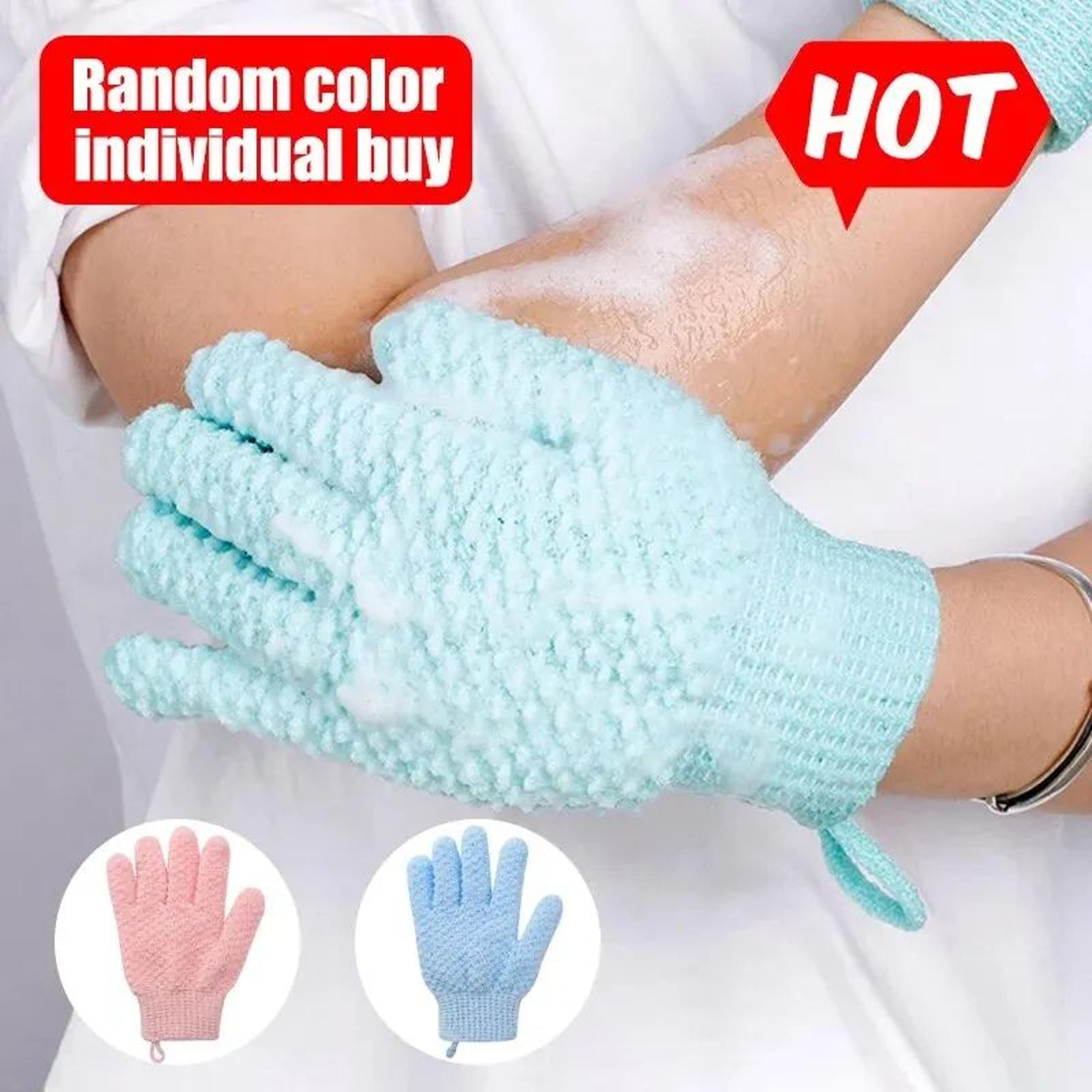 FiveFinger Exfoliating Shower Gloves Scrubbing Towel For Deep Clean  Body Polish Frosted Bath Mitts 1