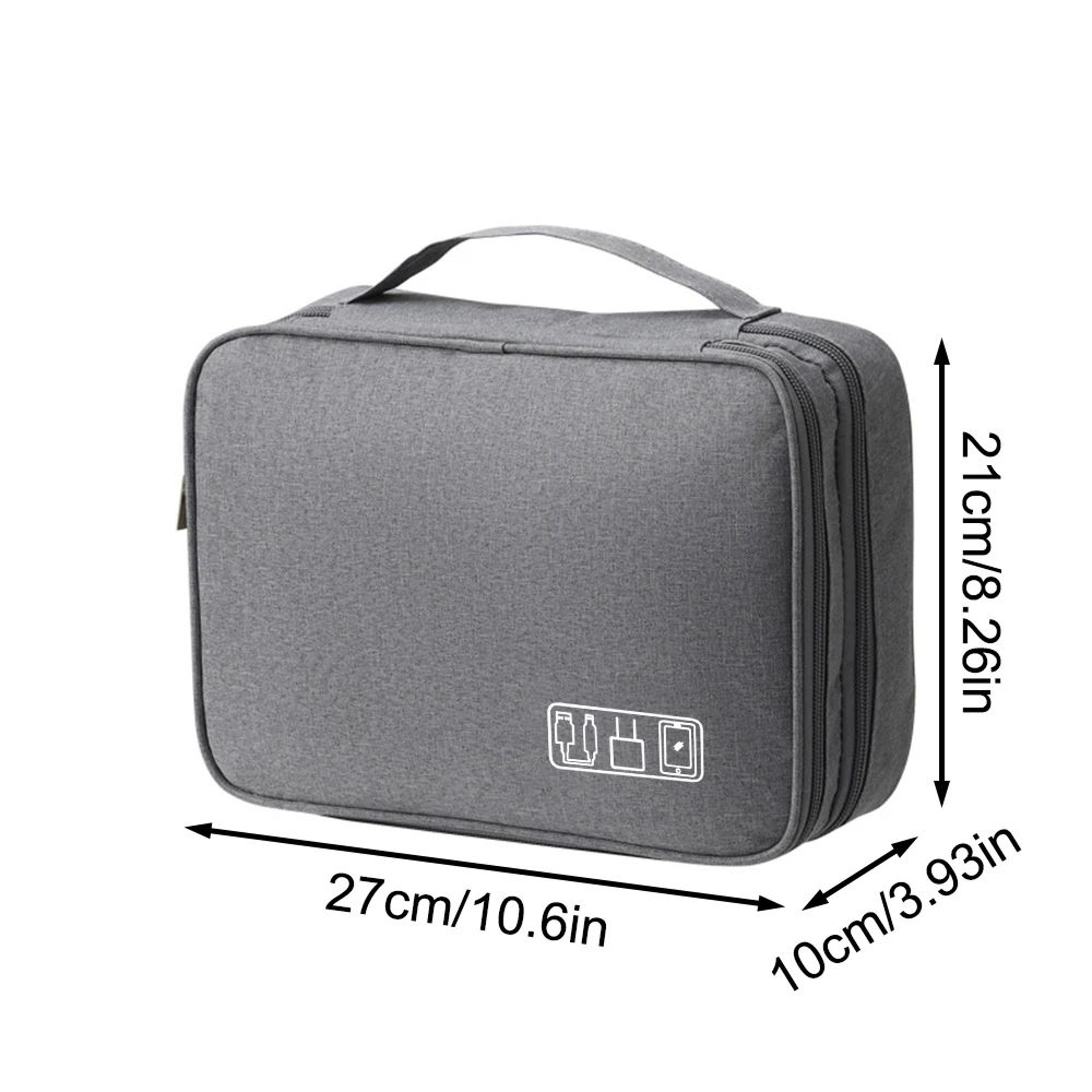 Waterproof Oxford Electronic Accessory Organizer Bag 3Layer Travel Cable Case For Headphones Charge 4