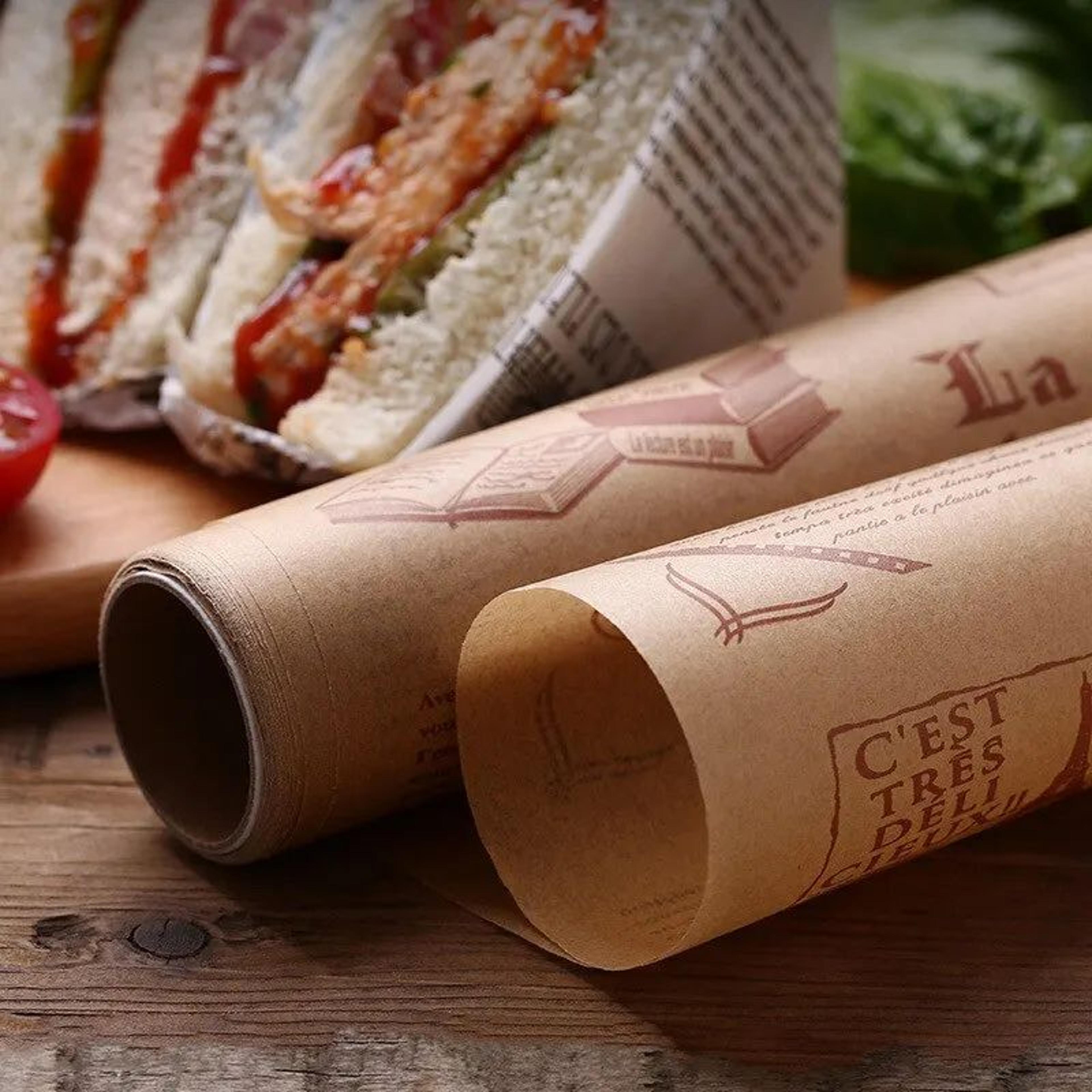 8M Heavy Duty Nonstick Parchment Paper Roll With Slide Cutter Oil Absorbing Baking Paper For Bread  2