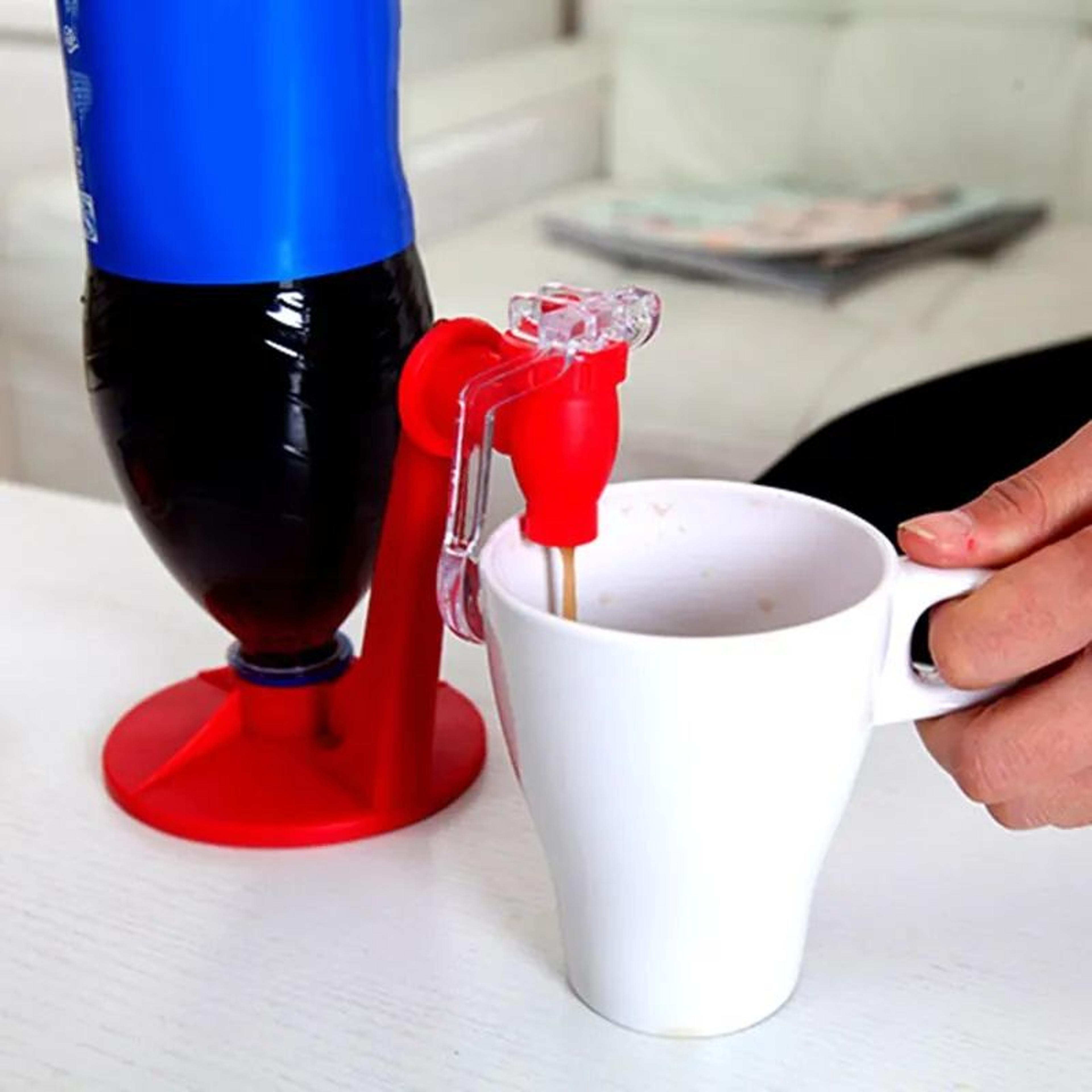 Portable Manual Pressurized Soda Dispenser Upside Down Cola Bottle Drink Machine Creative Carbonate 1