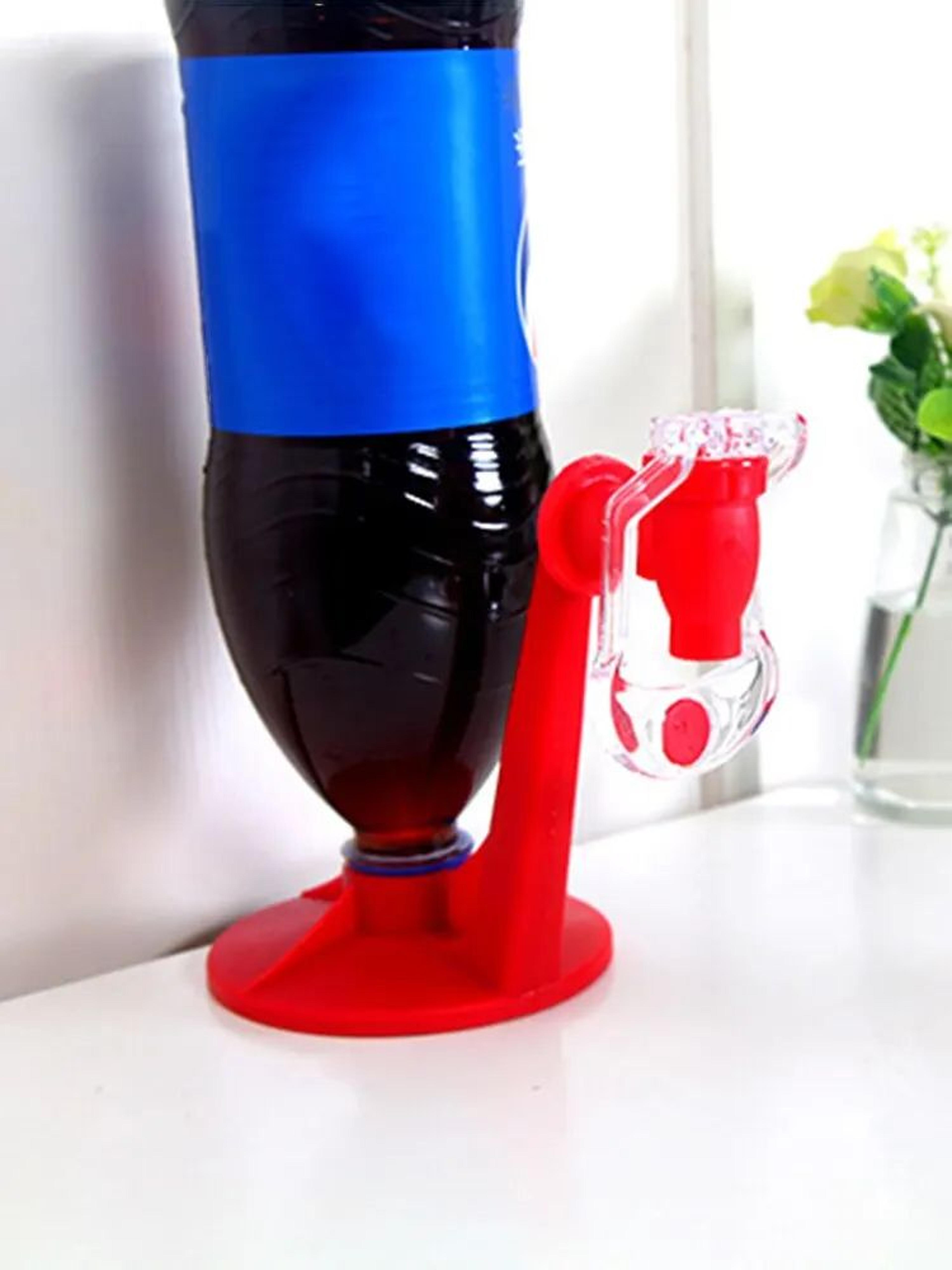 Portable Manual Pressurized Soda Dispenser Upside Down Cola Bottle Drink Machine Creative Carbonate 4