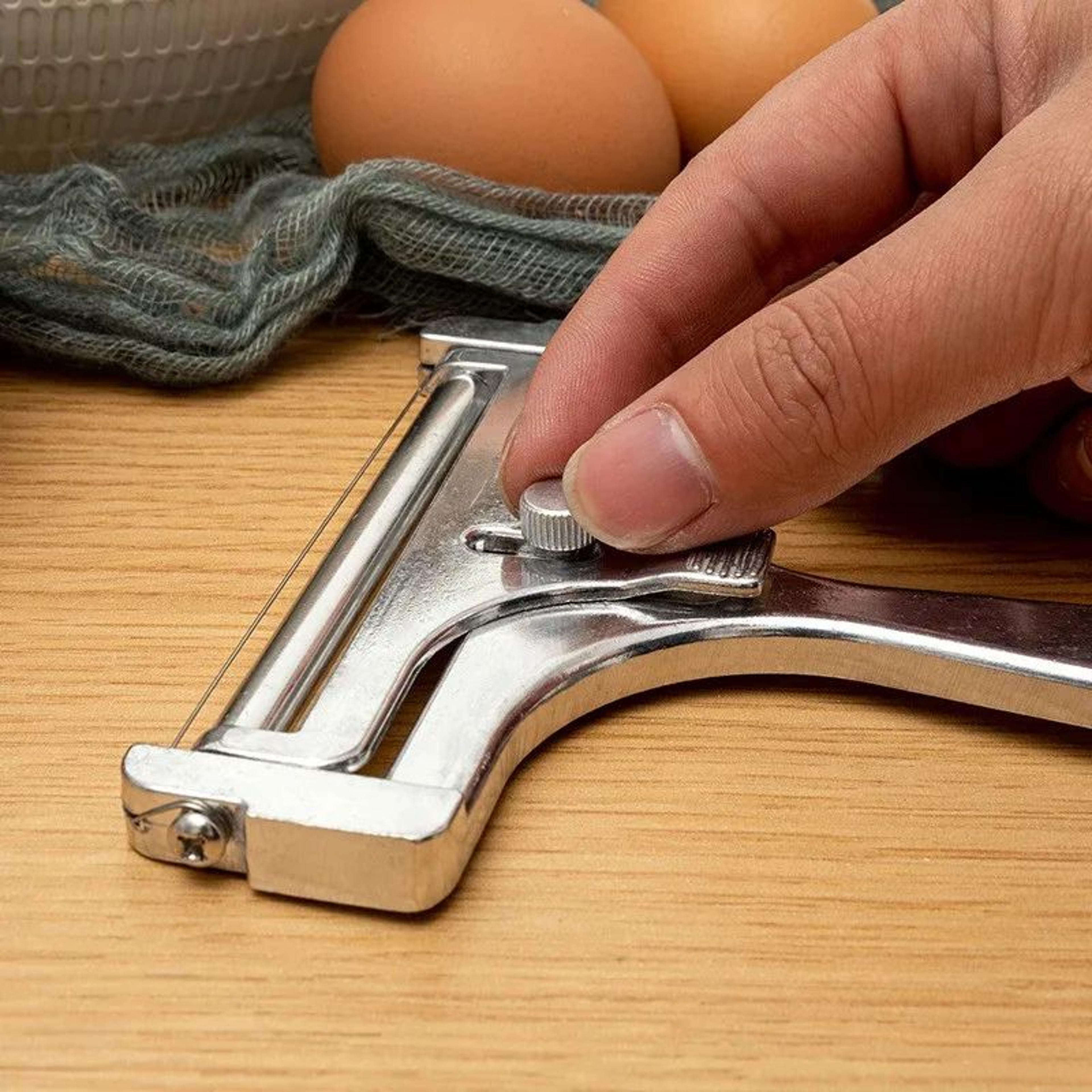 Aluminum Alloy Adjustable Wire Cheese Slicer Butter Cutter For Soft SemiHard Cheese Thickness Contr 2