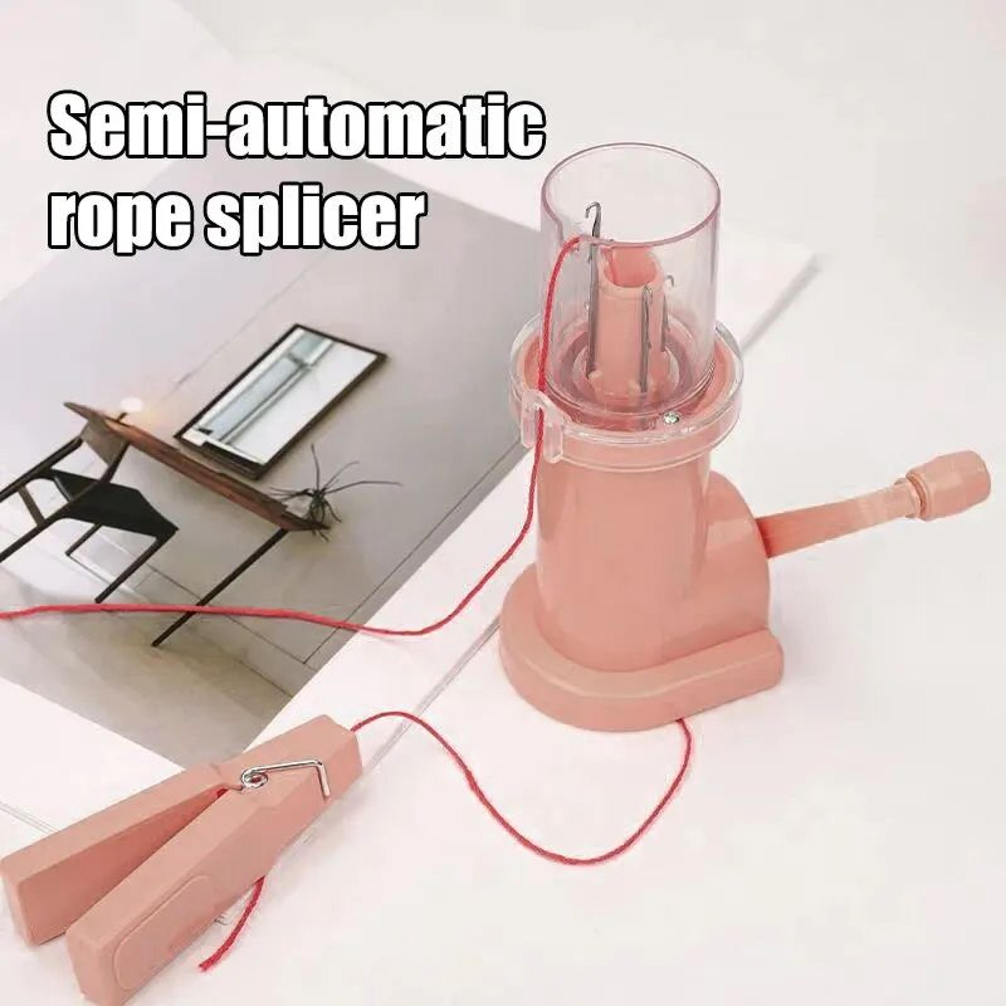 Manual Hand Crank Rope Knitting Machine  SemiAutomatic Mini Weaving Tool For DIY Crafts Cord Making 0