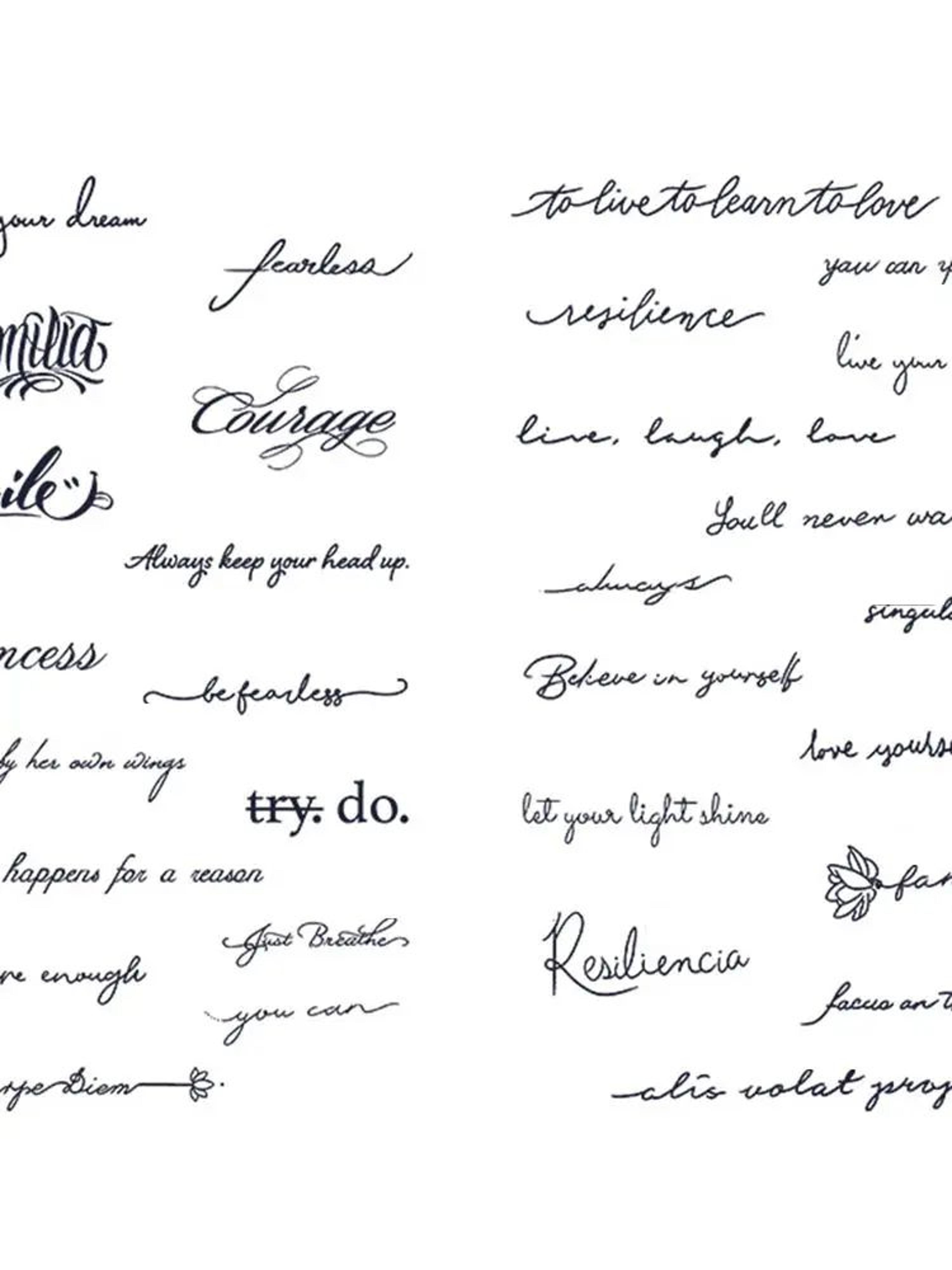 Waterproof Semi Permanent Tattoo Stickers Painless Safe Herbal Ink Temporary Body Art Patterns Sexy 5