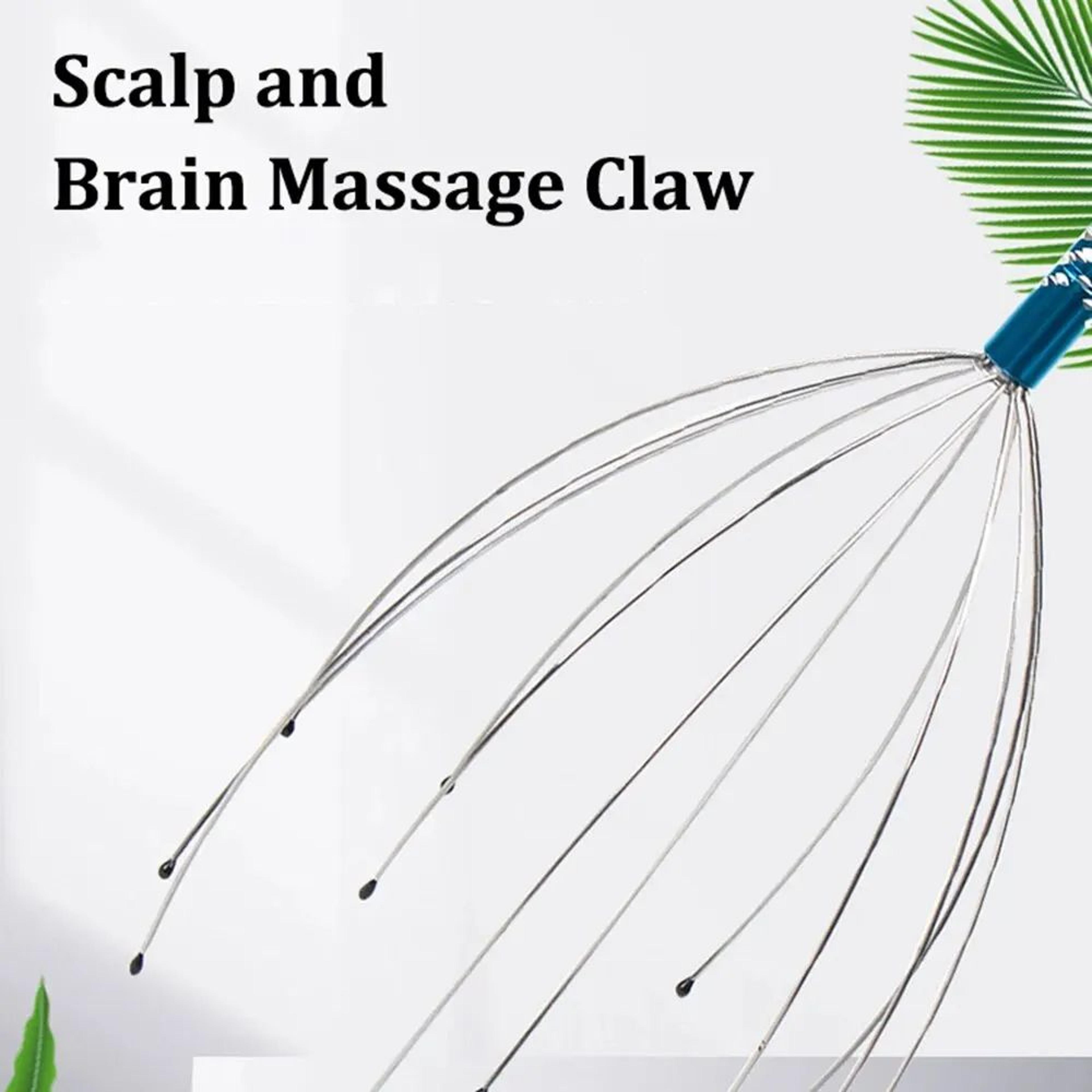 Octopus Head Massager Claw Scalp Scratcher For Pets  Humans Random Color Wooden Stress Relief Tool  2