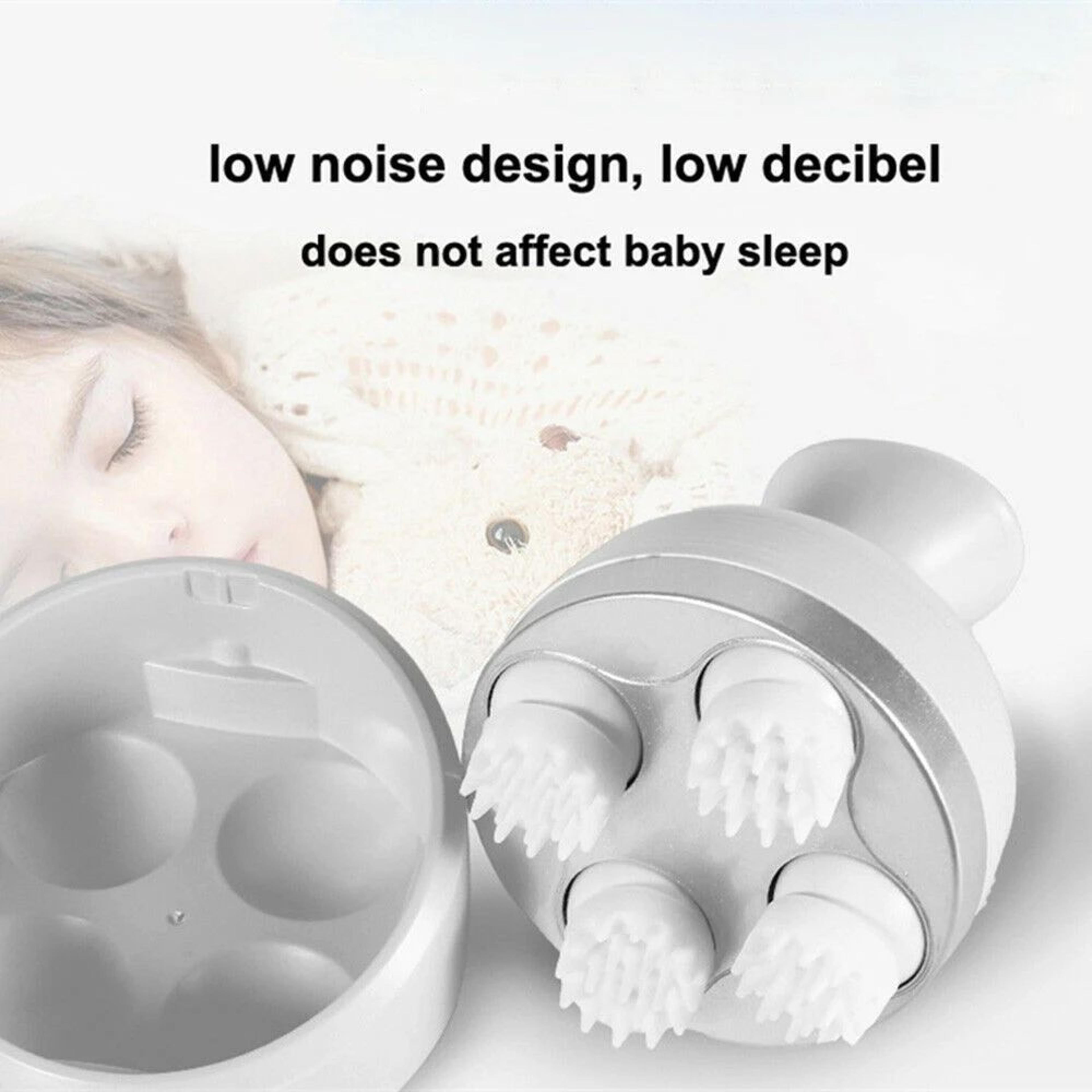 Cordless Electric Scalp Massager With 4 Kneading Nodes Rechargeable Head Scratcher For Stress Relie 4