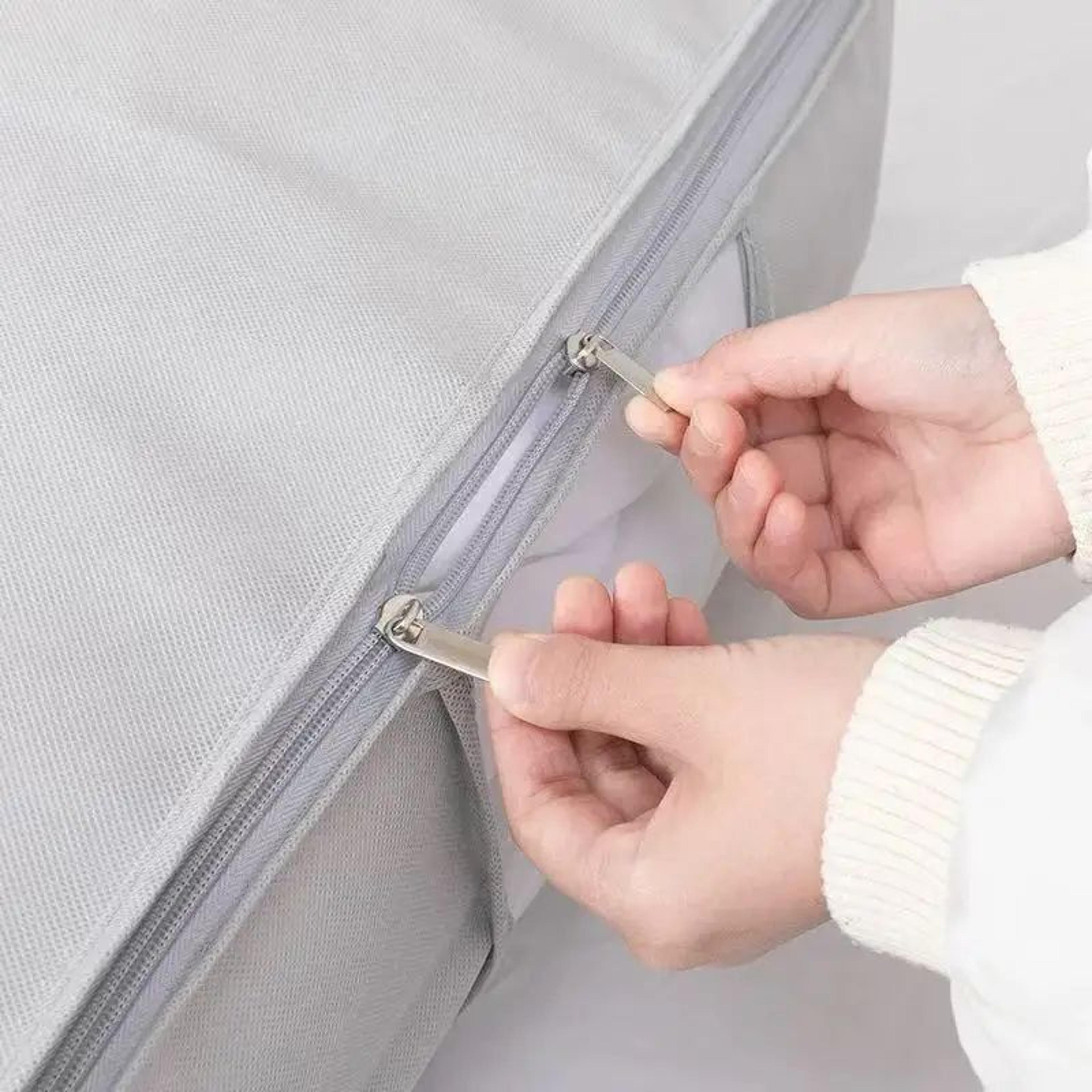 Extra Large Foldable Storage Bags For Clothes Comforters Quilt Organizer With Carry Handles Moving
