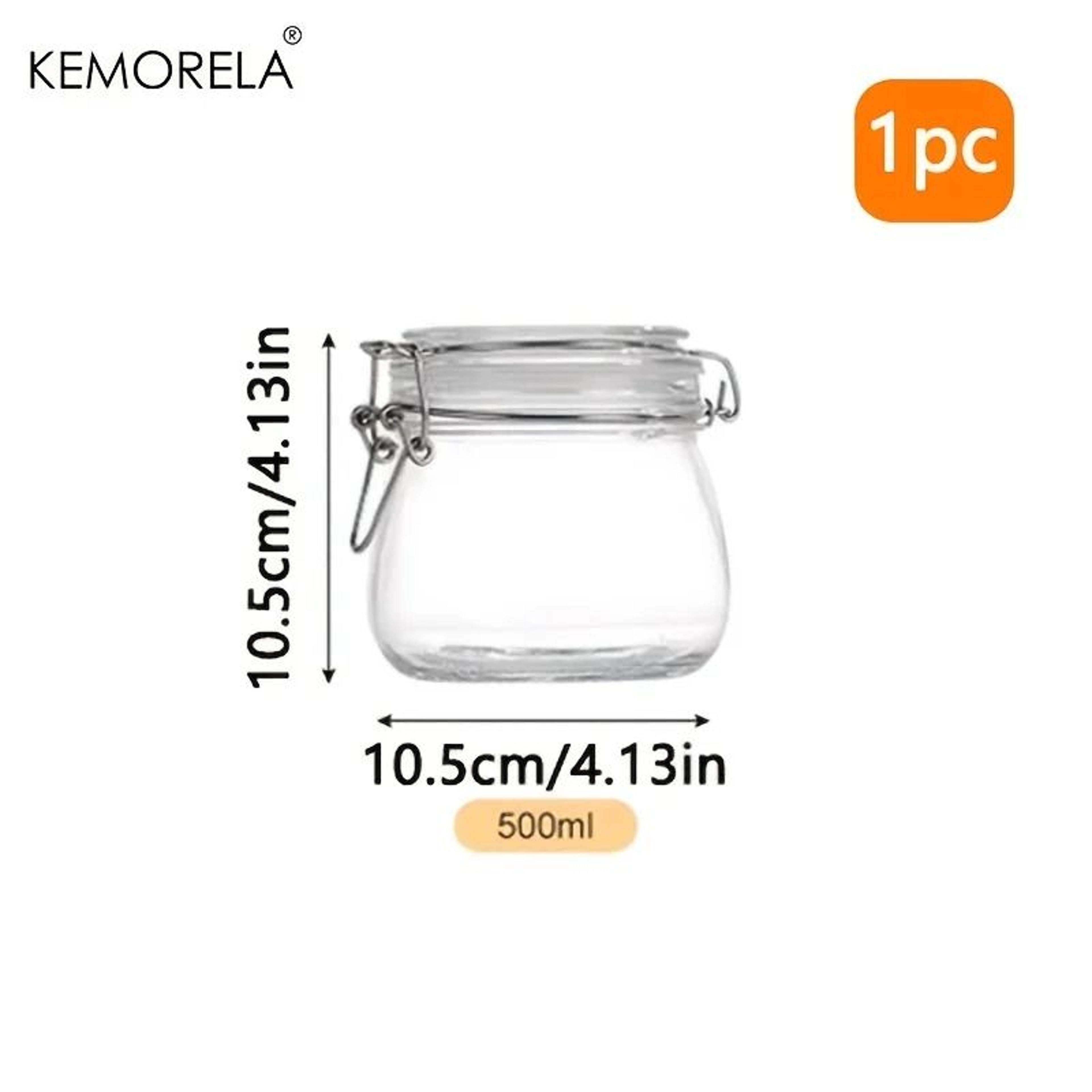 Borosilicate Glass Storage Jar Airtight Locking Lid BPA Free Dishwasher Safe Canister For Coffee Be 6