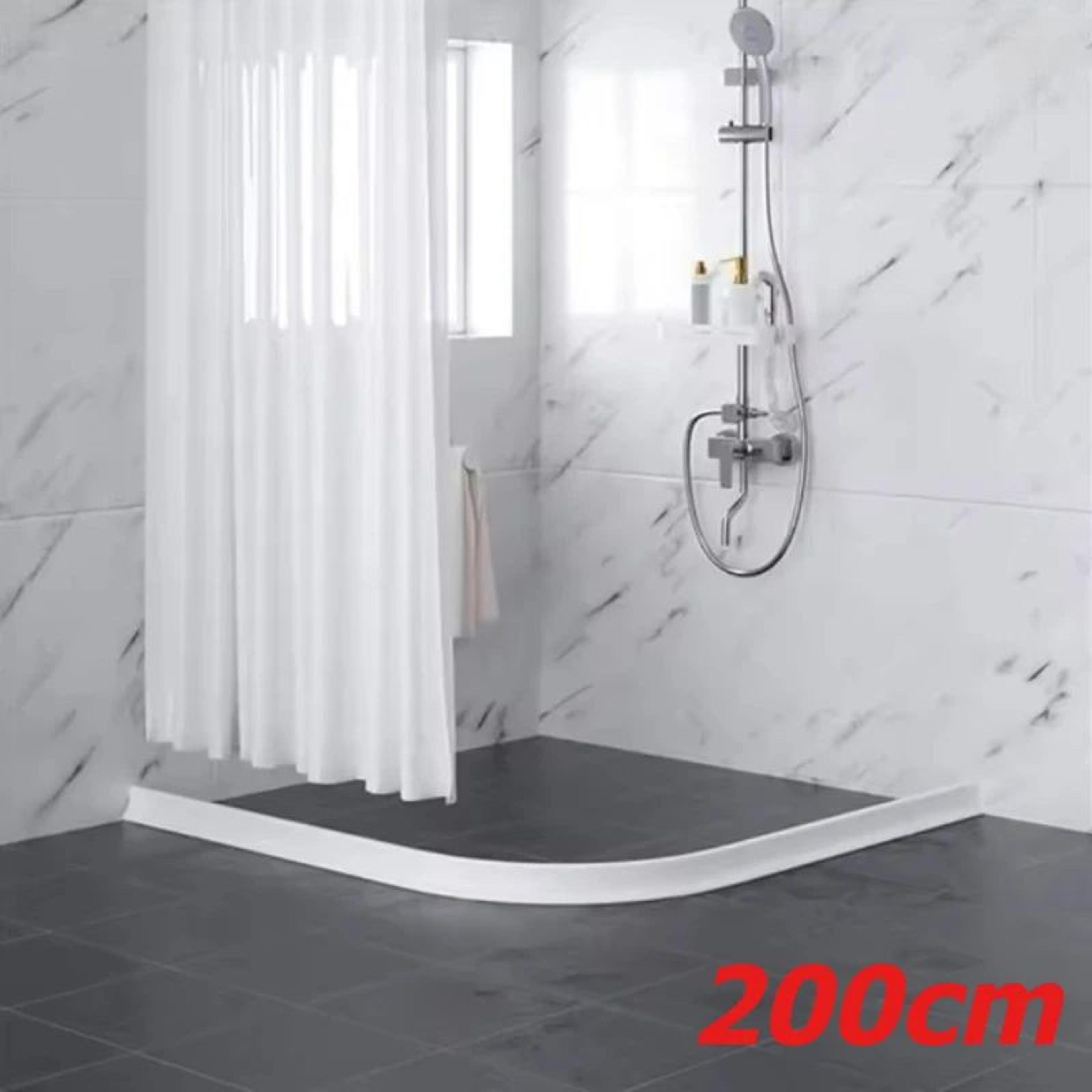 SelfAdhesive Shower Water Dam Threshold Strip TPE Waterproof Water Stopper For Dry Wet Separation S 0