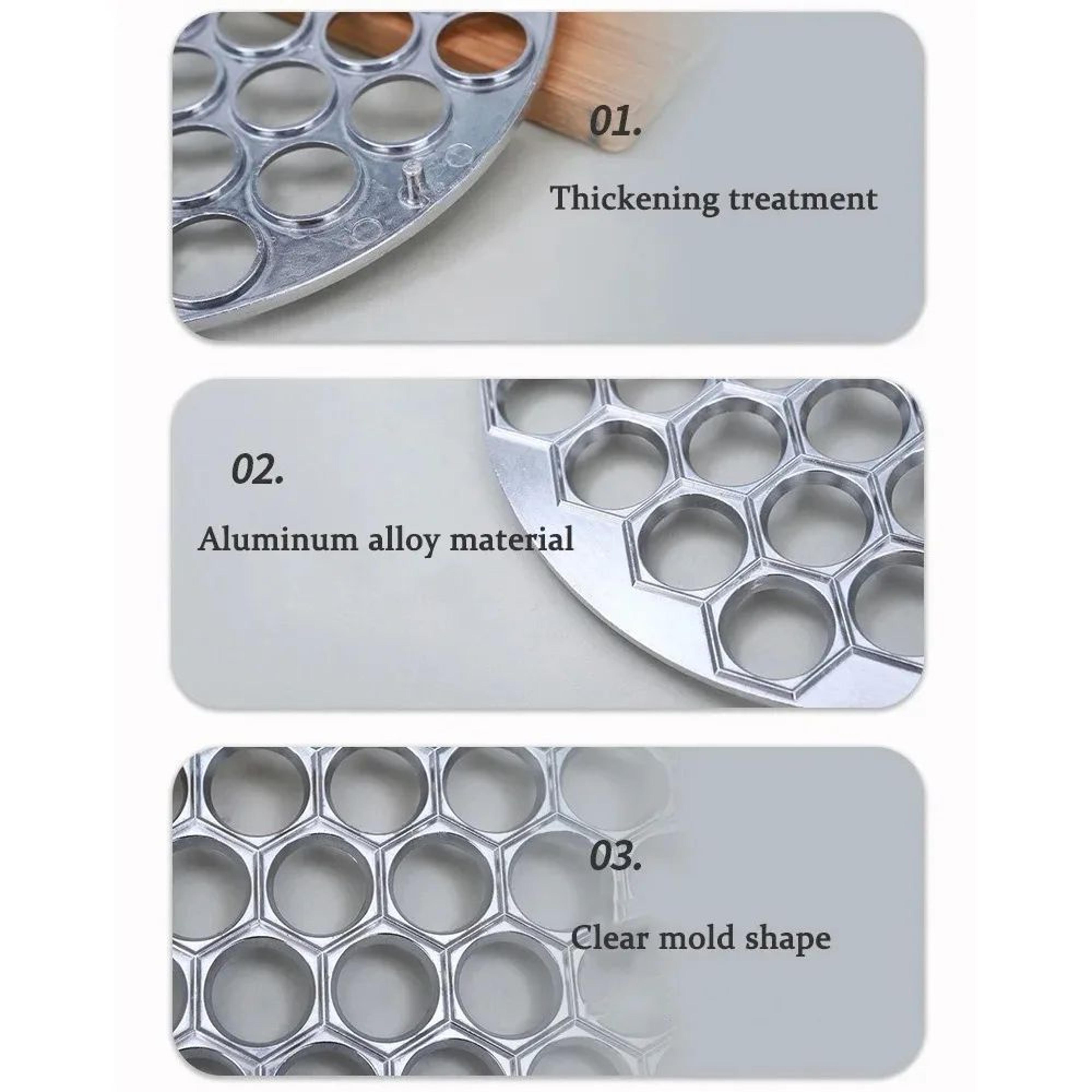 37Hole Aluminum Alloy Dumpling Maker Mold  Easy Home Dumpling  Ravioli Press Tool For Fast Kitchen  3