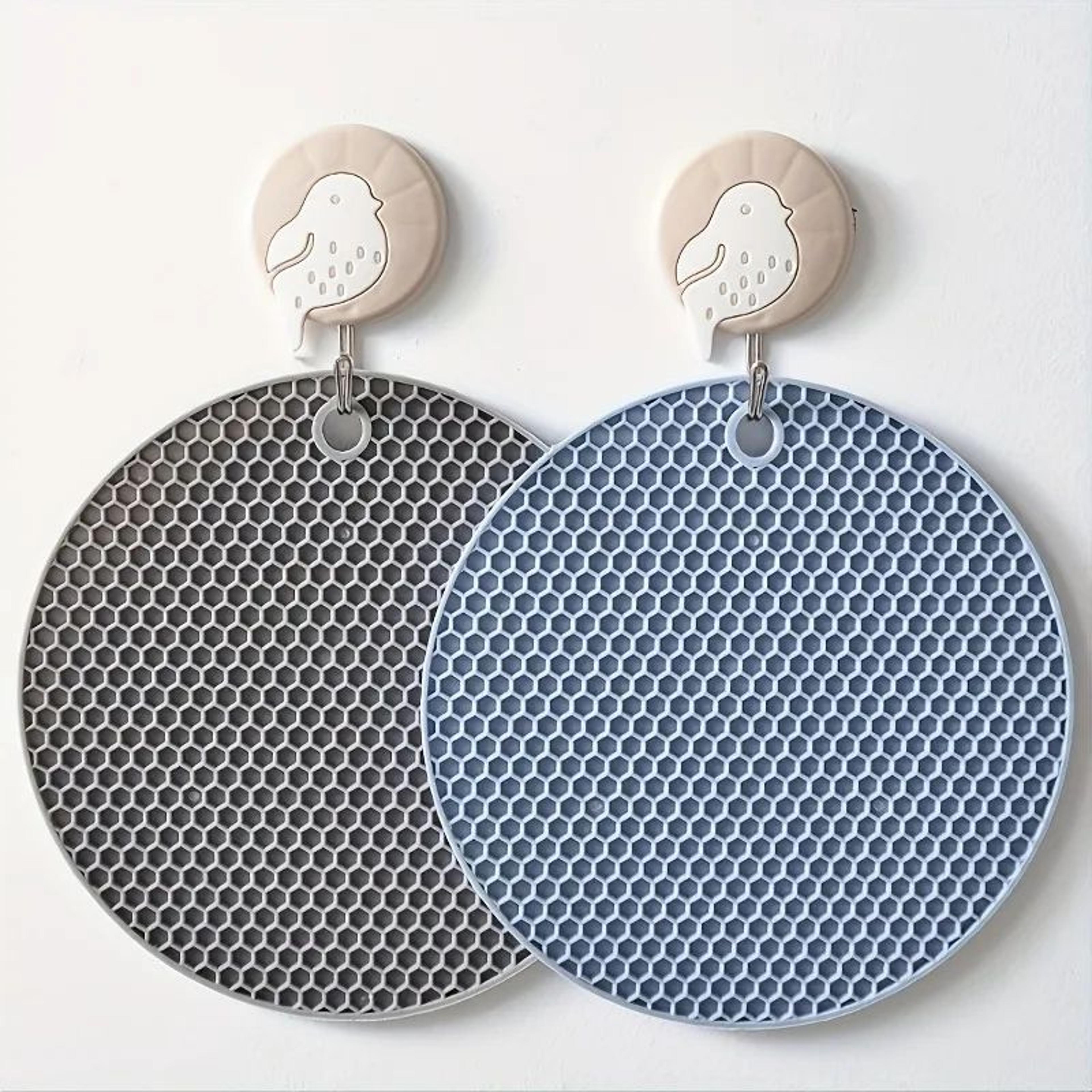 Round Silicone Table Mat Coaster  AntiSlip Heat Resistant Pot Holder  Coffee Cup Trivet For Kitchen 3