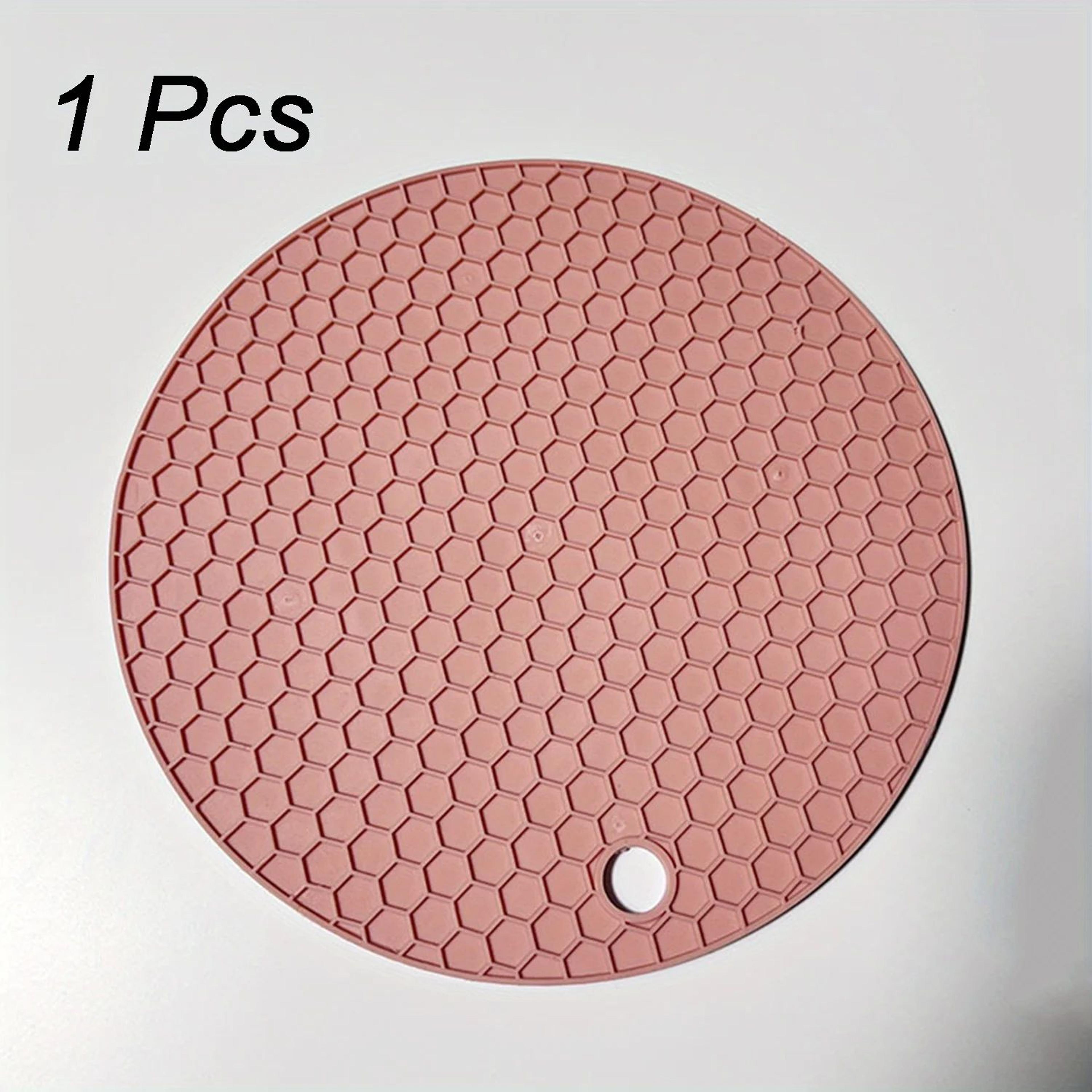 Round Silicone Table Mat Coaster  AntiSlip Heat Resistant Pot Holder  Coffee Cup Trivet For Kitchen 8