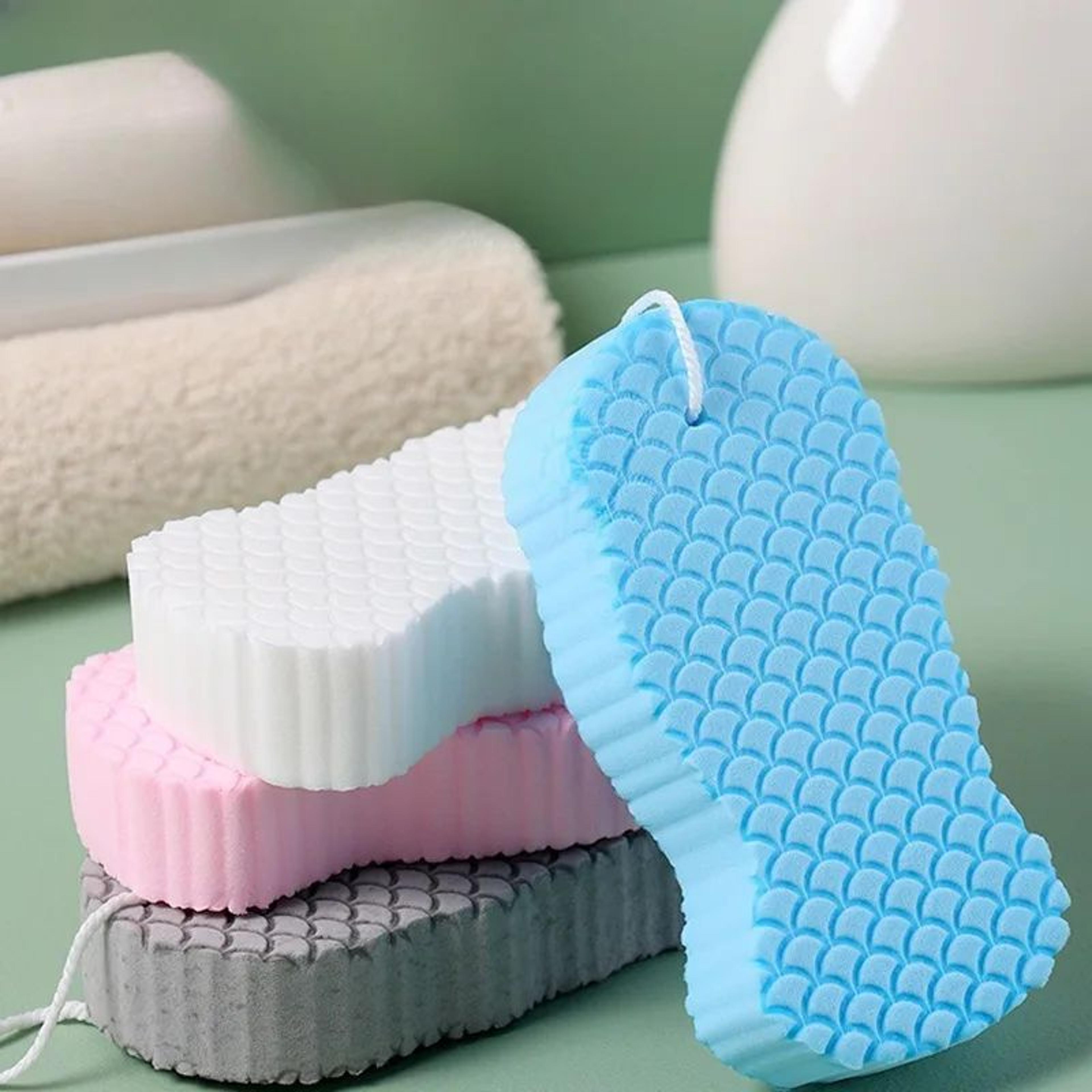 Soft Sponge Body Scrubber Exfoliating Shower Brush  Gentle Skin Cleansing Bath Sponge For Smooth Bo 1
