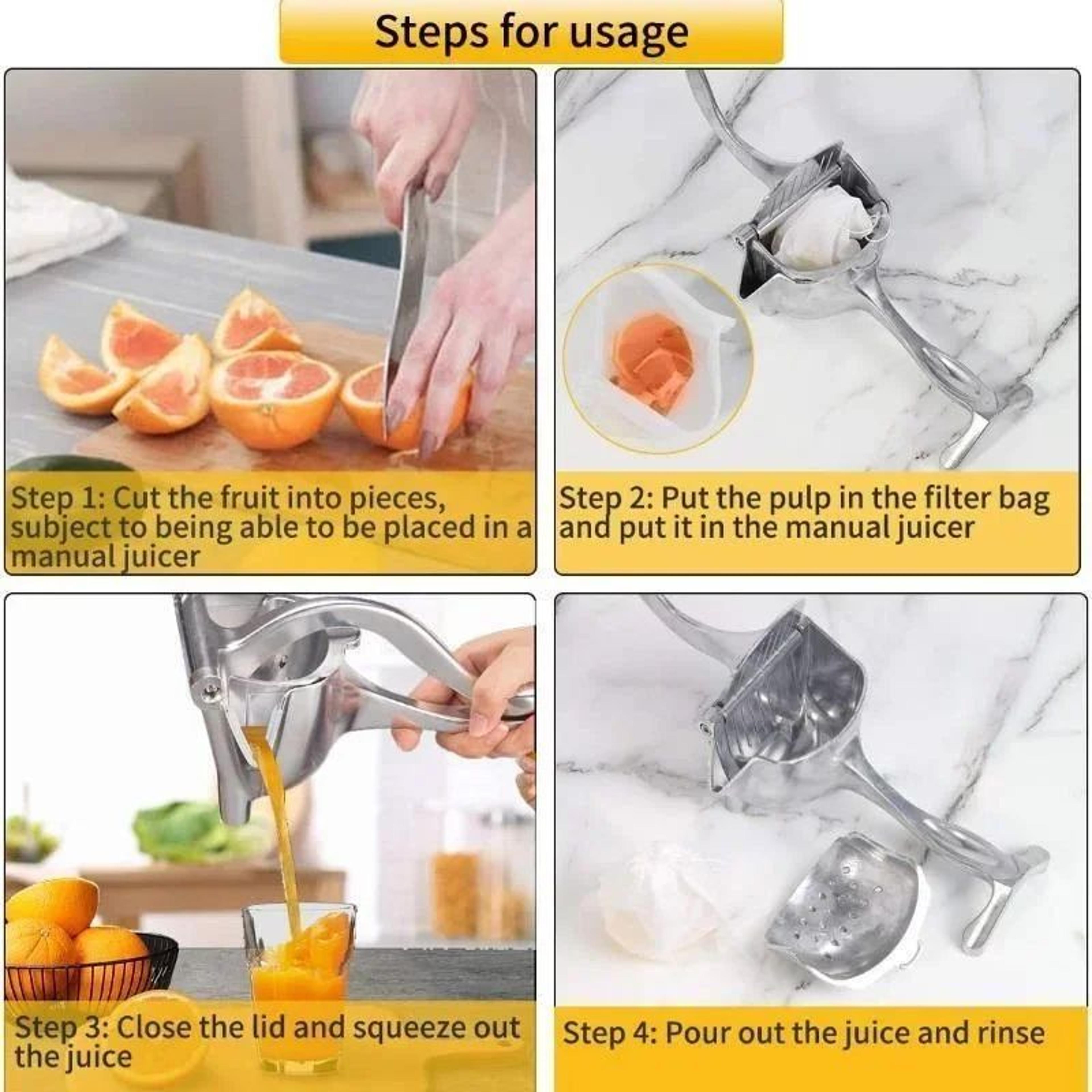 Manual Aluminum Alloy Fruit Juicer Squeezer  Handheld Fresh Citrus Juice Extractor For Lemon Lime G 5