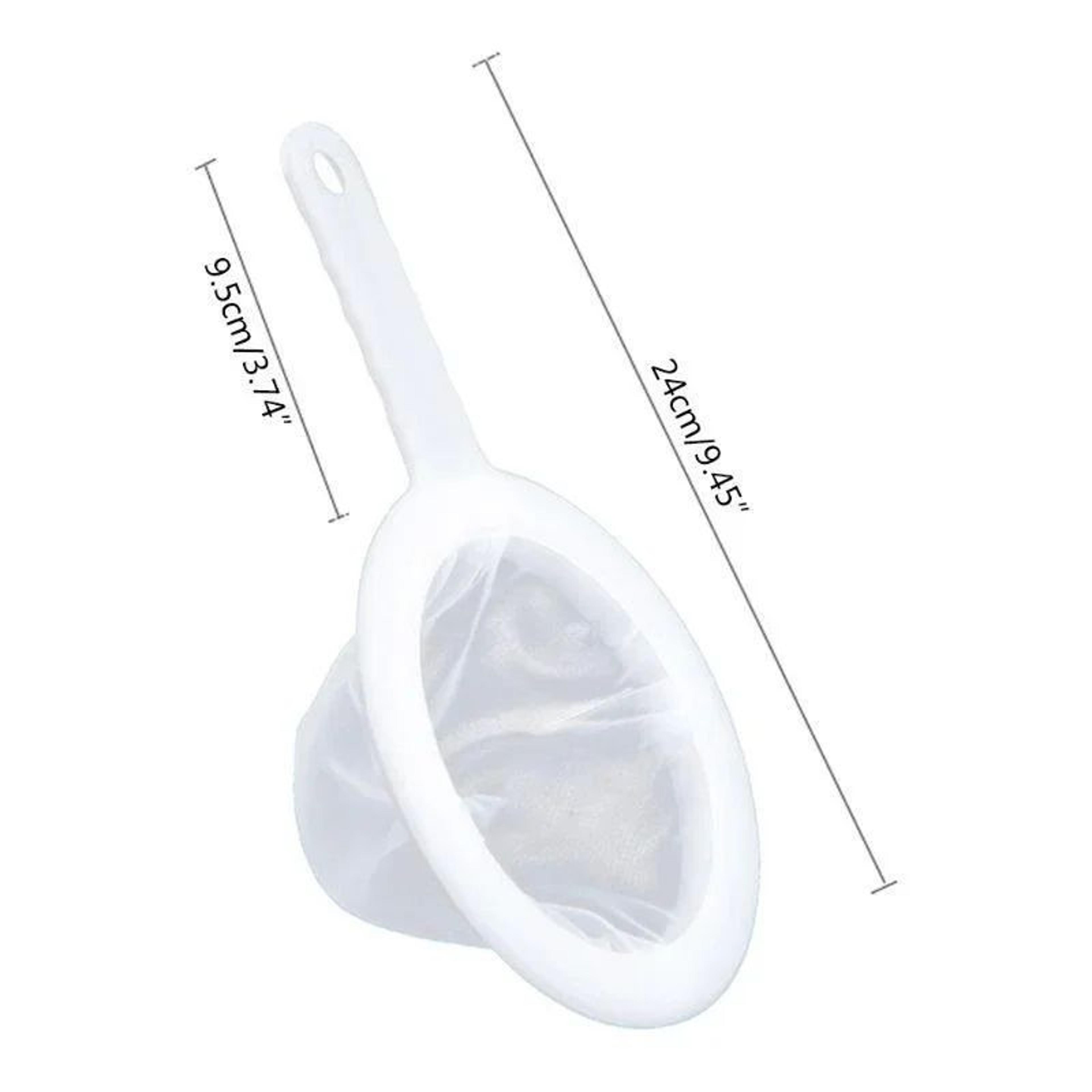 UltraFine Nylon Mesh Strainer With Handle  Plastic Fine Sieve Filter For Soy Milk Coffee Juice  Yog 5