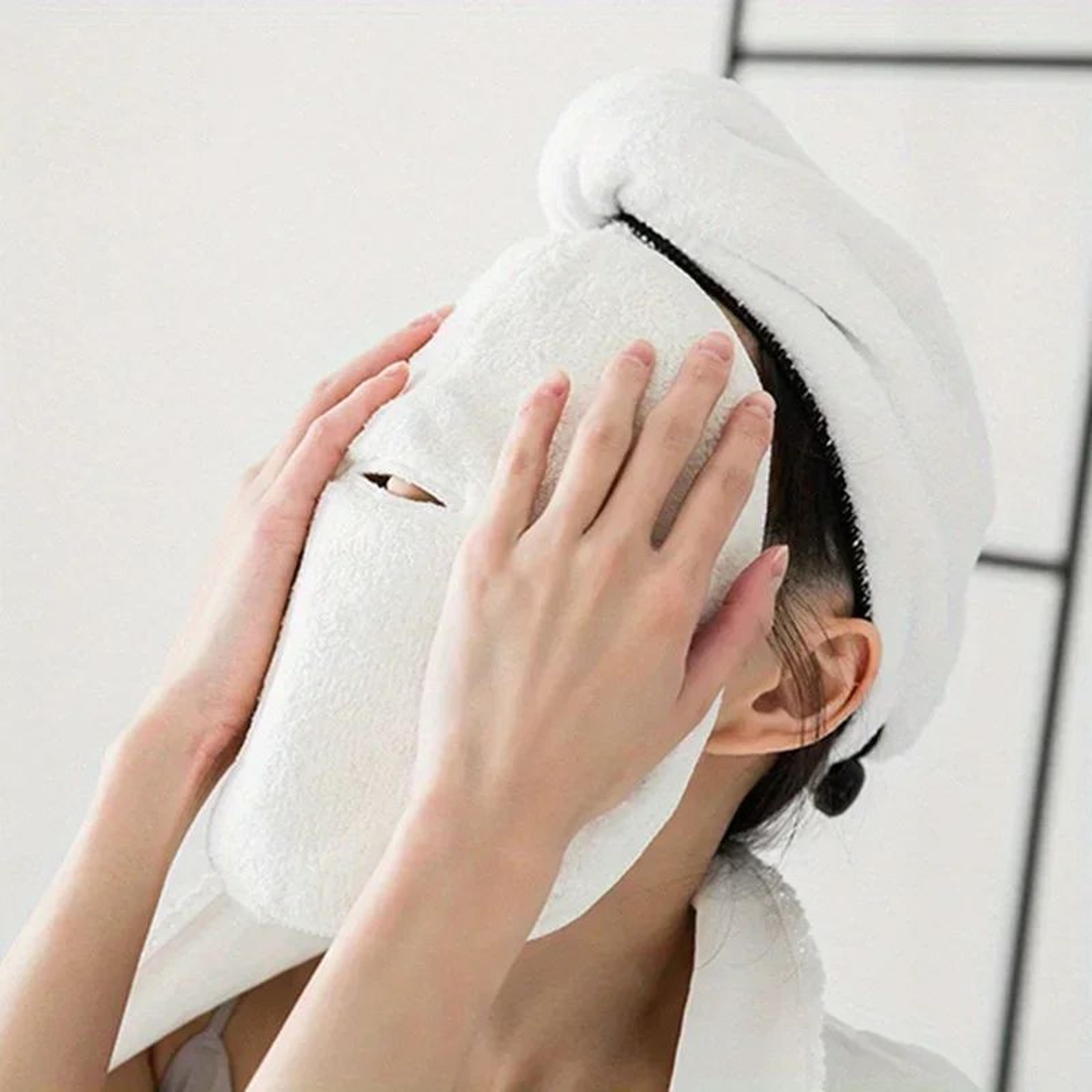 Reusable Hot  Cold Compress Facial Towel Mask  Moisturizing Face Steamer Wrap For Soft Skin Care  D 1