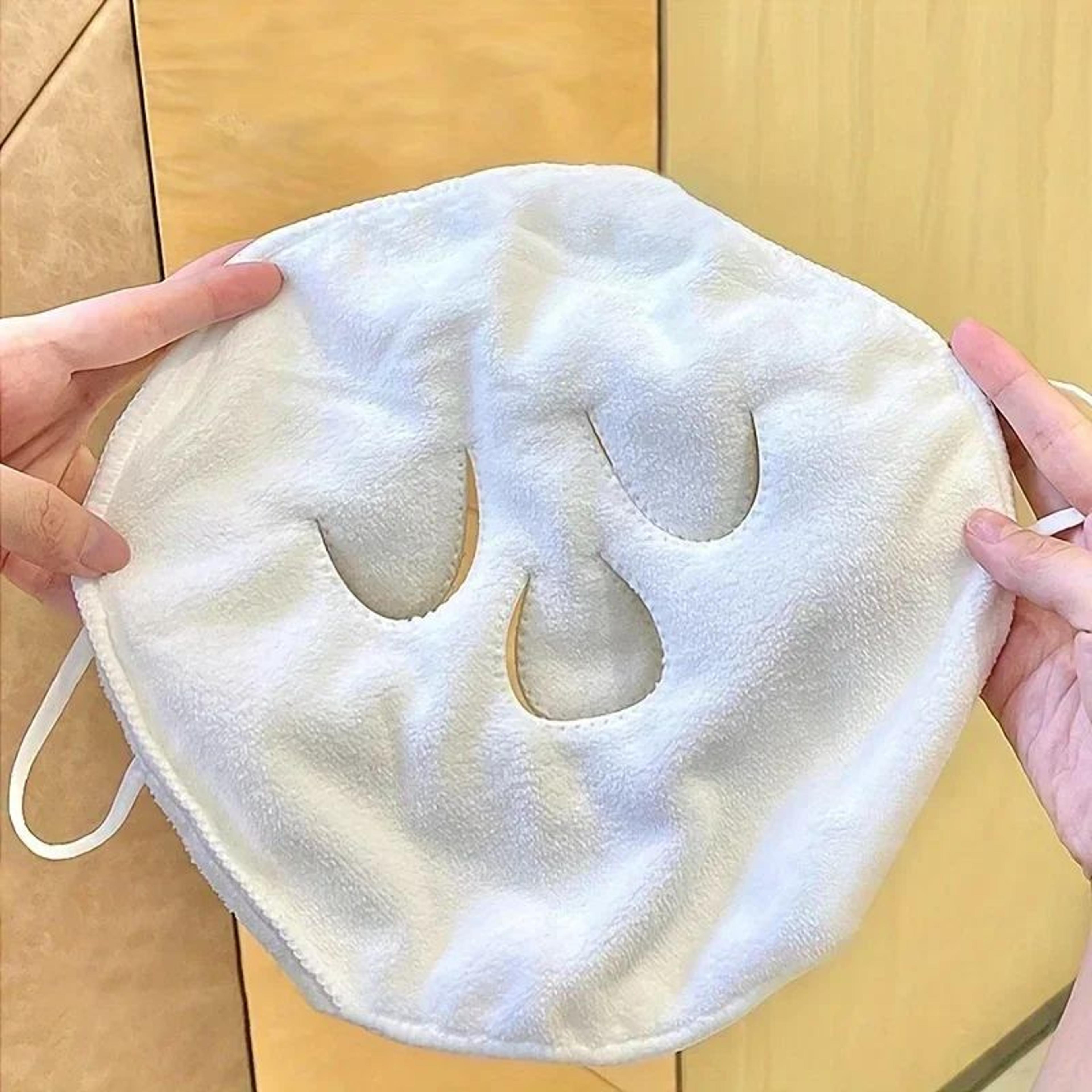 Reusable Hot  Cold Compress Facial Towel Mask  Moisturizing Face Steamer Wrap For Soft Skin Care  D 3
