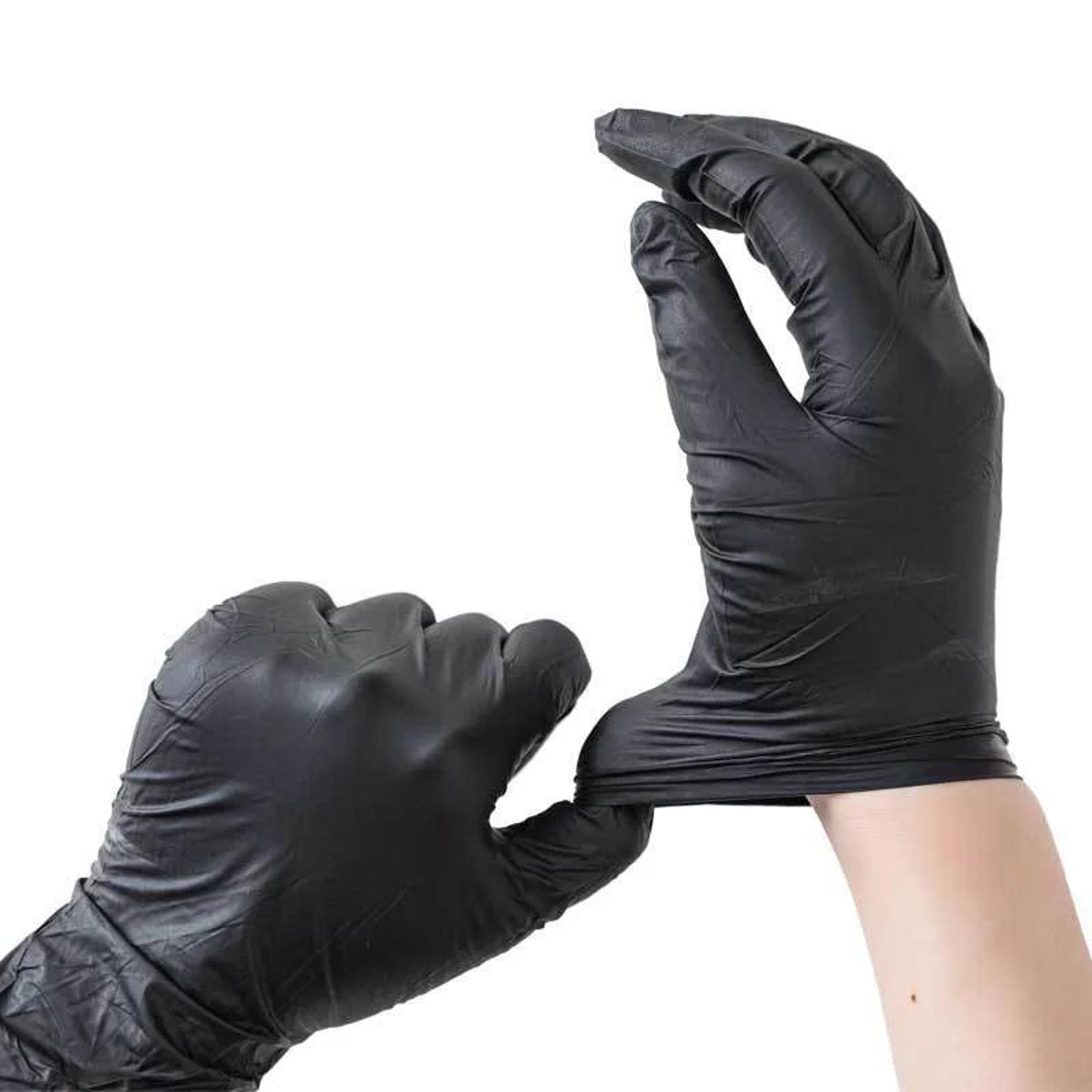 Disposable Black Nitrile Gloves Latex Free Powder Free Cleaning Gloves For Household Tattoo Hairdre 7