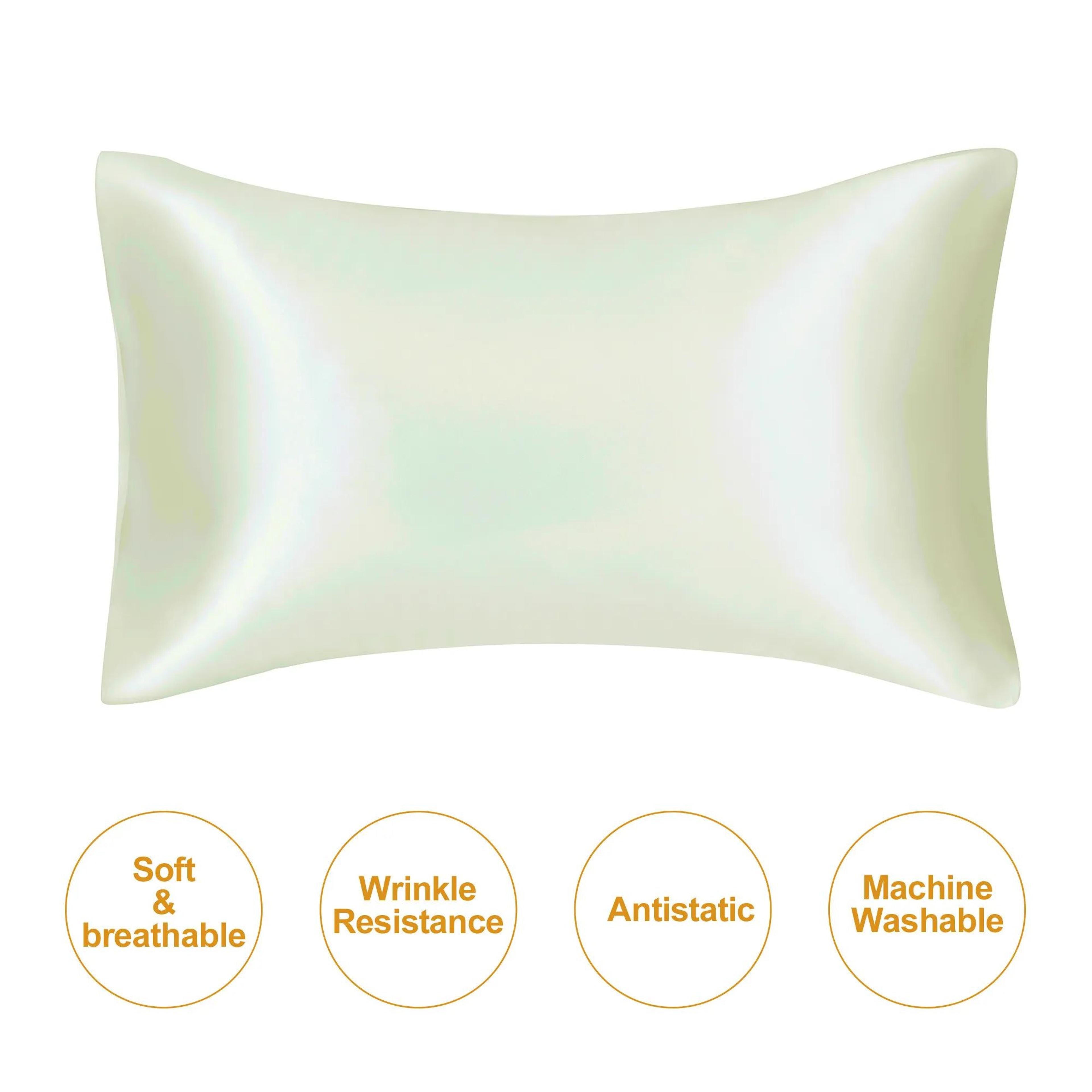 Silky Satin Pillowcase For Hair And Skin Soft Mulberry Style Pillow Case Standard Queen King Wrinkl 6