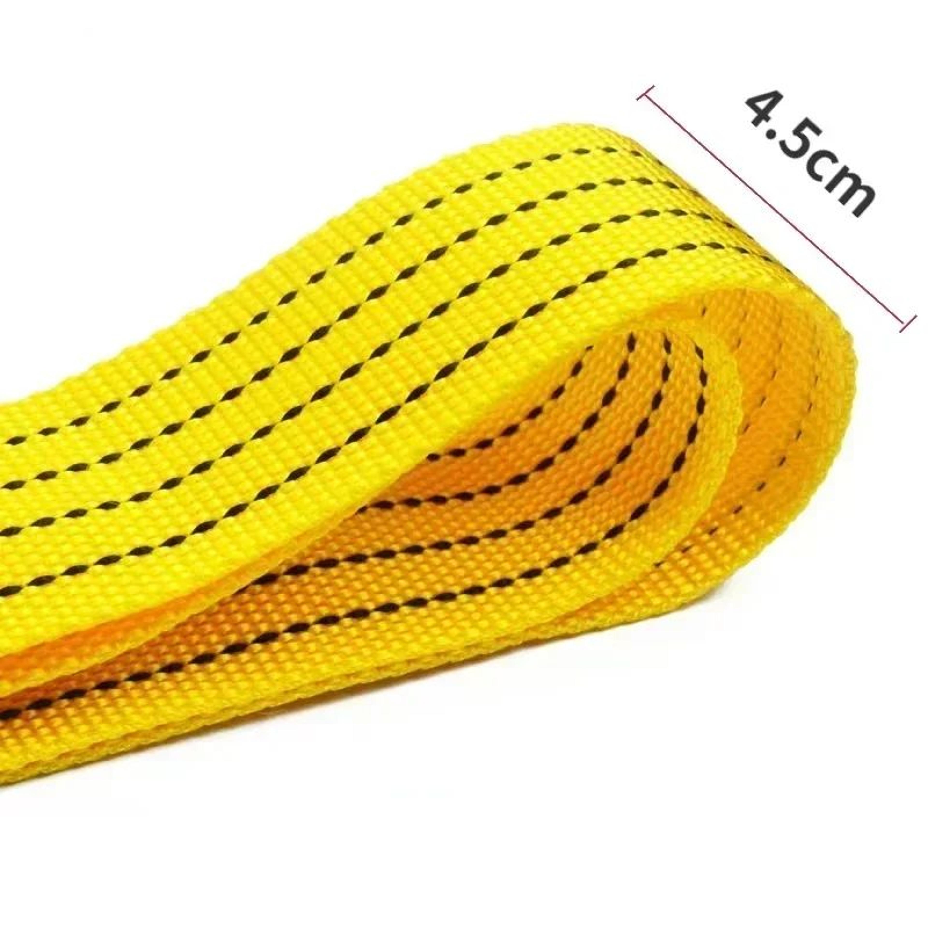 Heavy Duty Car Tow Rope Towing Strap With Safety Hooks Road Recovery Emergency Car Accessory 3