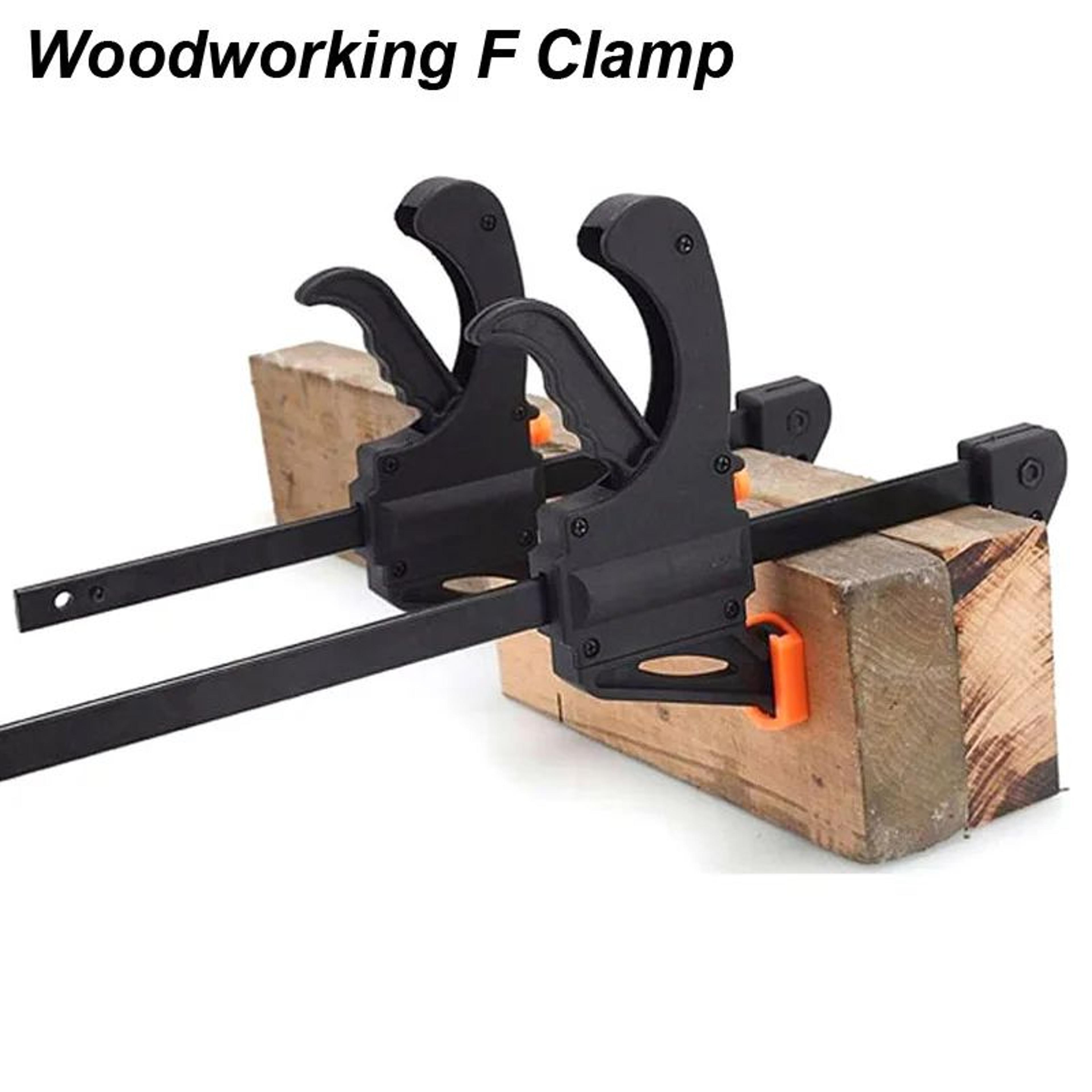4 Inch F Clamp Quick Release Ratchet Speed Squeeze Woodworking Bar Clamp Nylon Carpenter Hand Tool 2