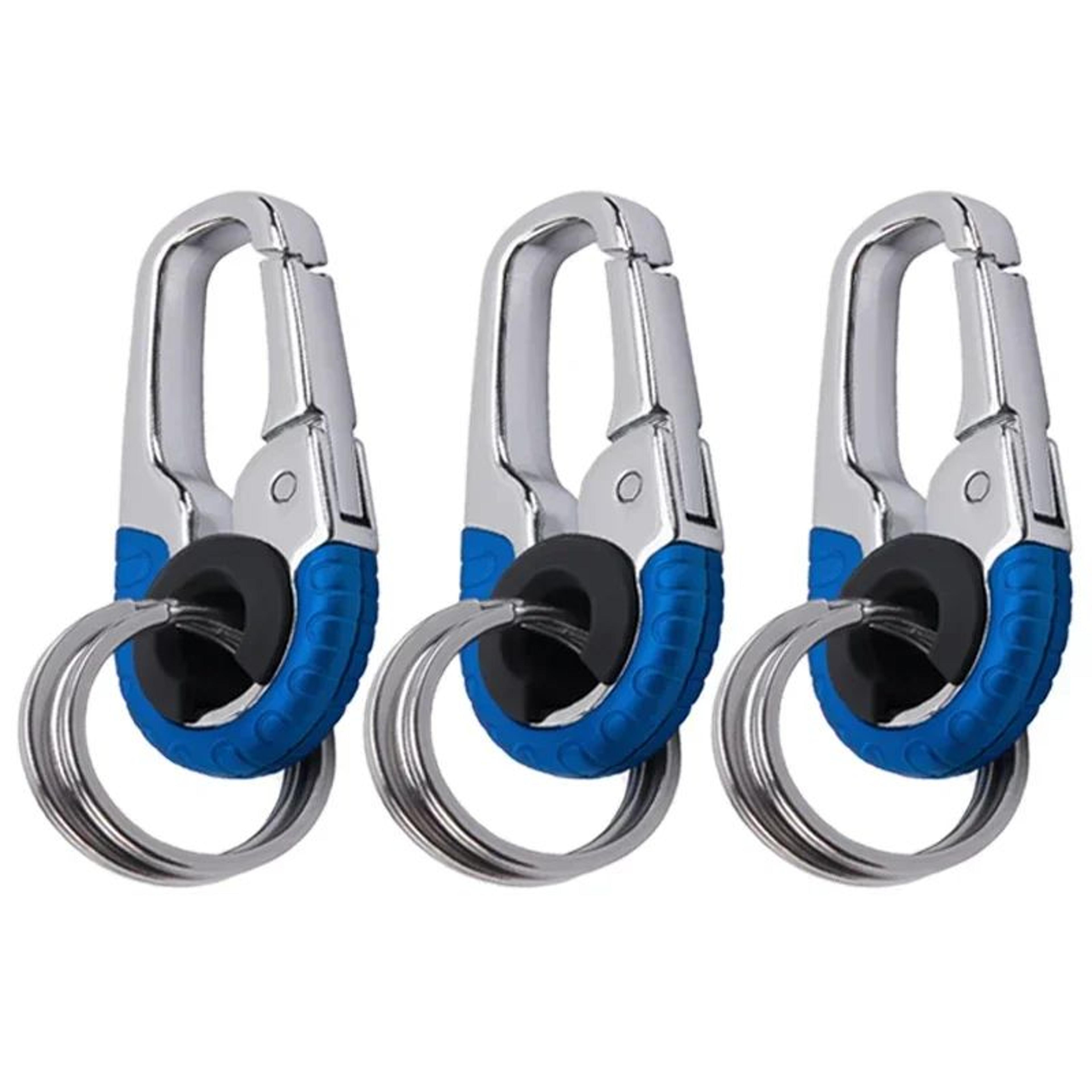 Stainless Steel Keychain Buckle For Men With Carabiner Hook Durable Key Ring Clip For Car Keys And  8